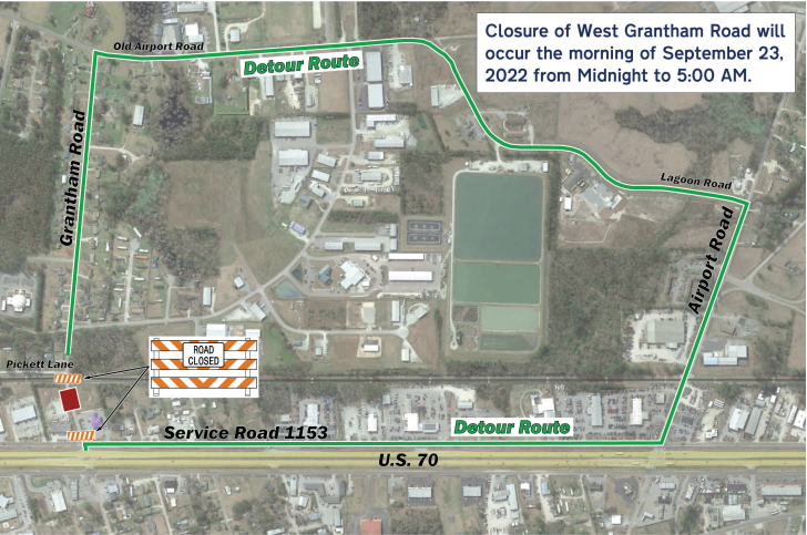 US 70 James City Improvements Traffic Alert