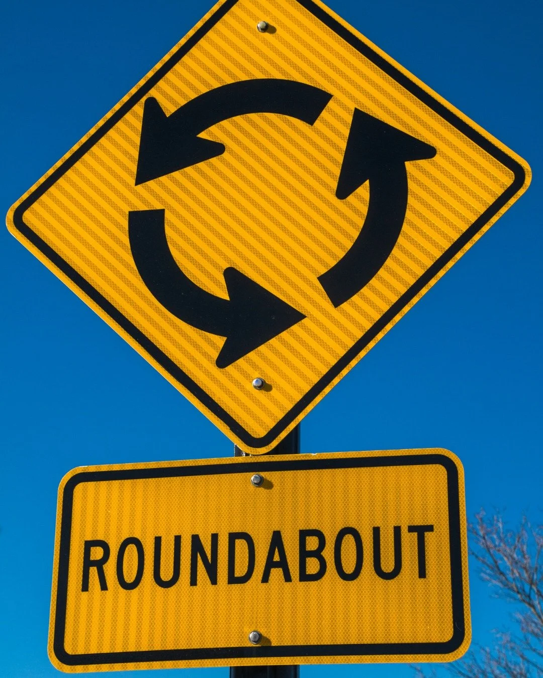 Drivers entering the traffic circle should YIELD to traffic already in the roundabout. Those in the circle have right of way. As a general best practice, approach the roundabout slowly, yield to circulating traffic and only stop if you must to keep t