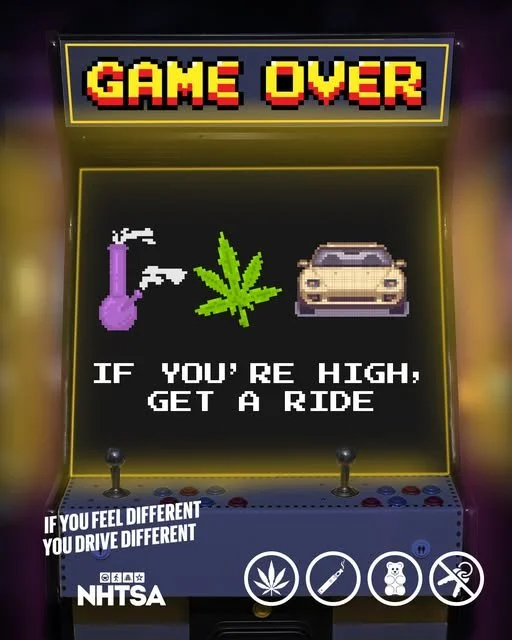 Driving high is illegal in all states and situations!