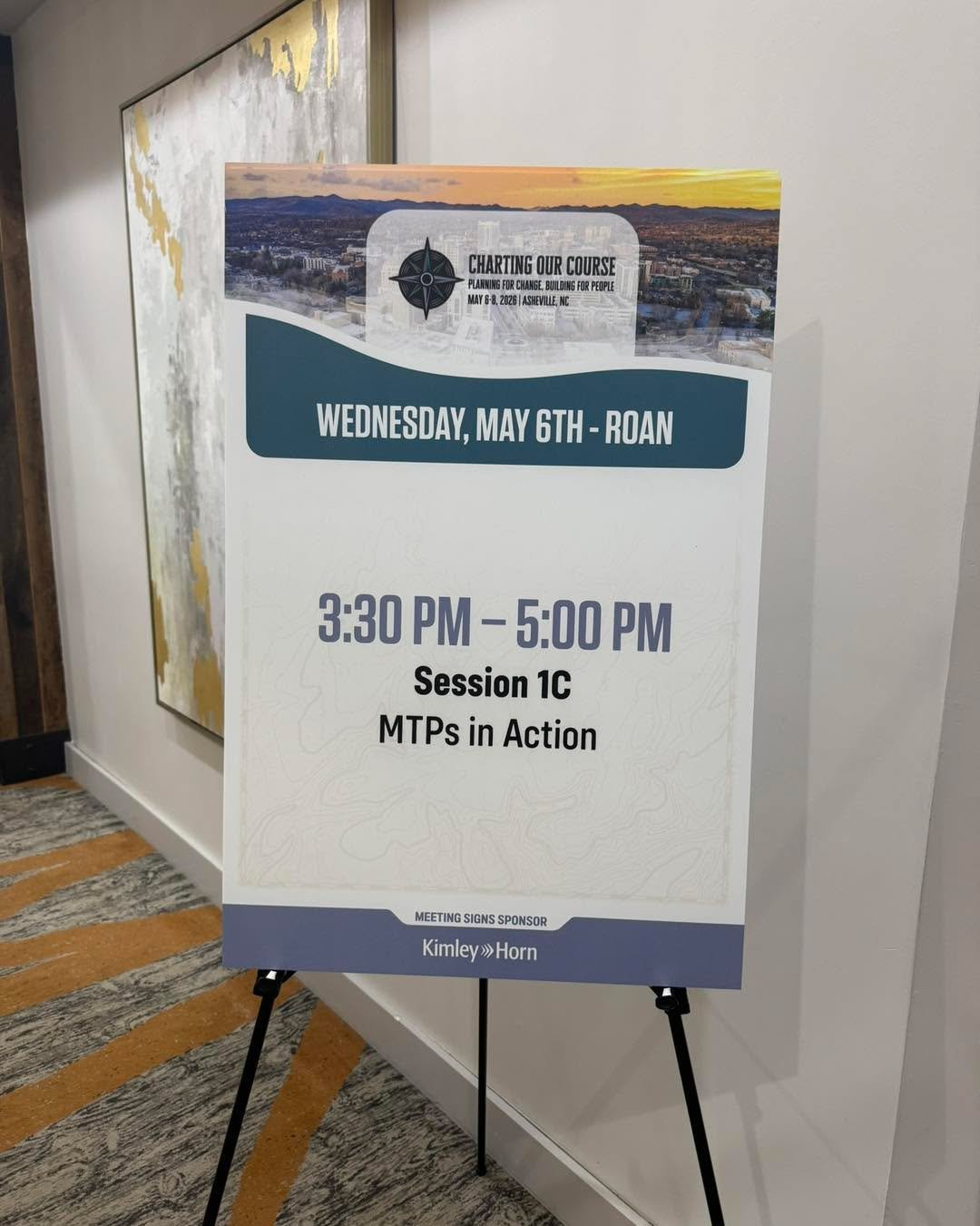 Charting Our Course! In Asheville for the NC Association of Metropolitan Planning Organizations annual conference. Staff spent the past days learning about the importance of planning for safety, resiliency, and maximizing funding to better support lo