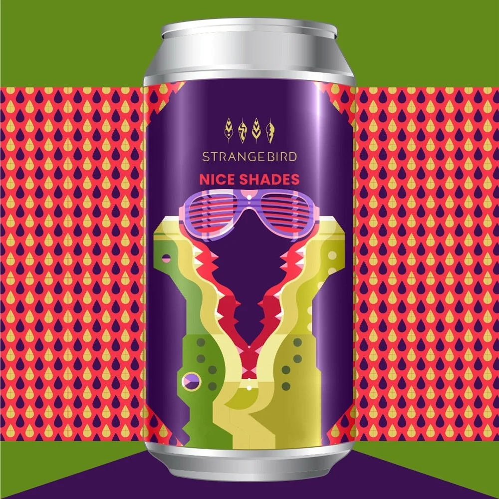 💥Beer release💥 Both available on draft and in 4-packs of 16 oz cans to-go at Strangebird 

Nice Shades (8%) is a Hazy Double IPA. We brewed this beer with Azacca, Mosaic, and Citra Hops. Azacca is citrus forward from using a heavy dose of hops. We 
