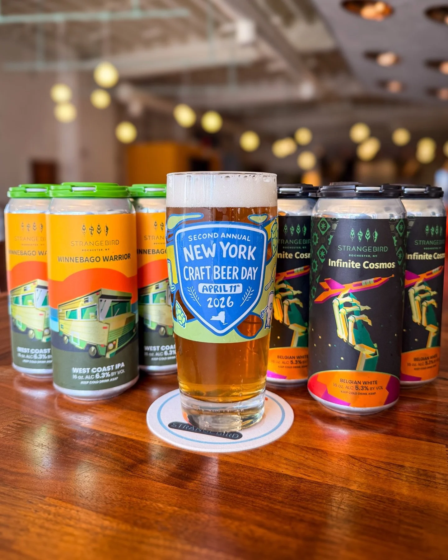 Who doesn&rsquo;t love a commemorative glass??🍺

It can be yours on NY Craft Beer Day, this Saturday April 11th. Anyone who purchases a 4 pack of Winnebago Warrior or Infinite Cosmos can get a NY Craft Beer Day 2026 glass for only $3!🤯

We&rsquo;ll