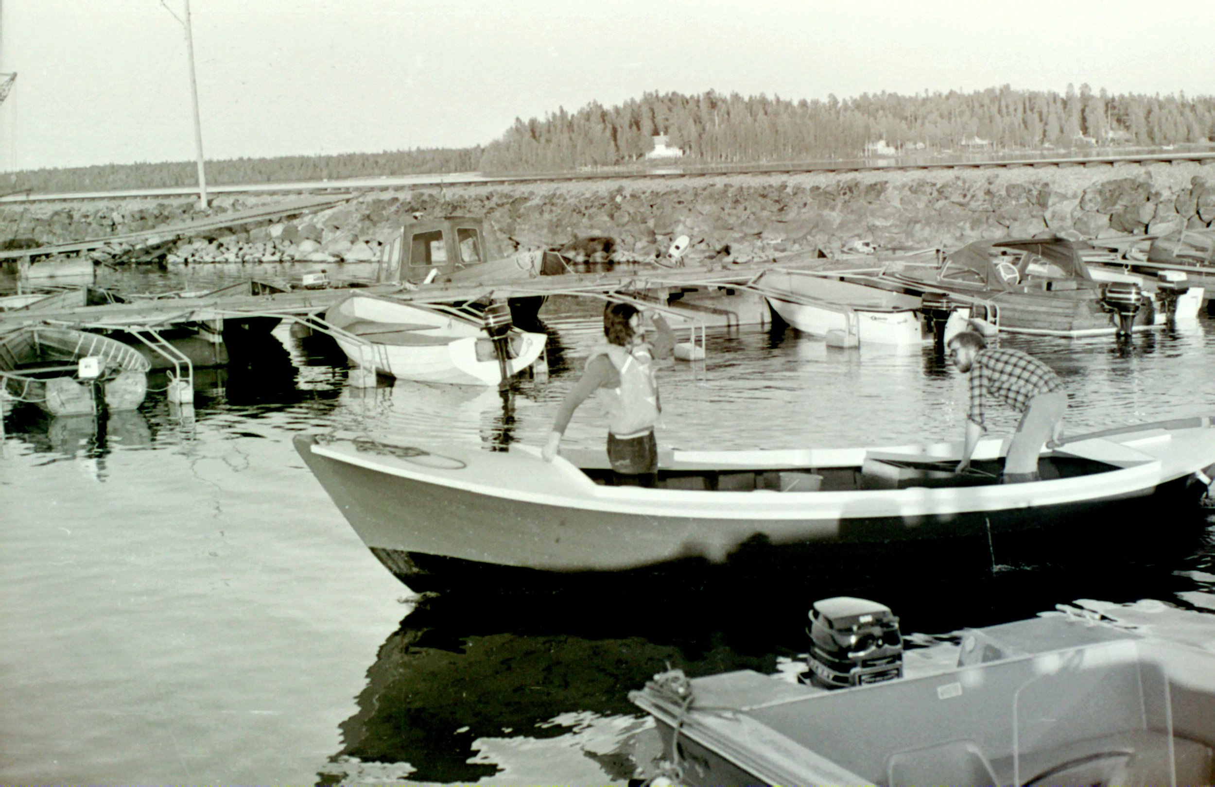 Sjösättning Båt 70tal