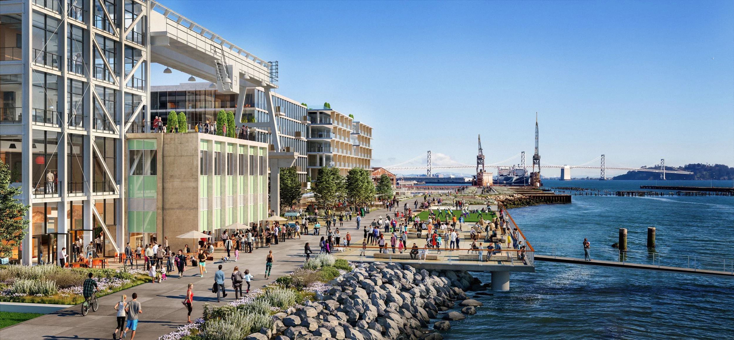 An active waterfront destination (credit Steelblue)