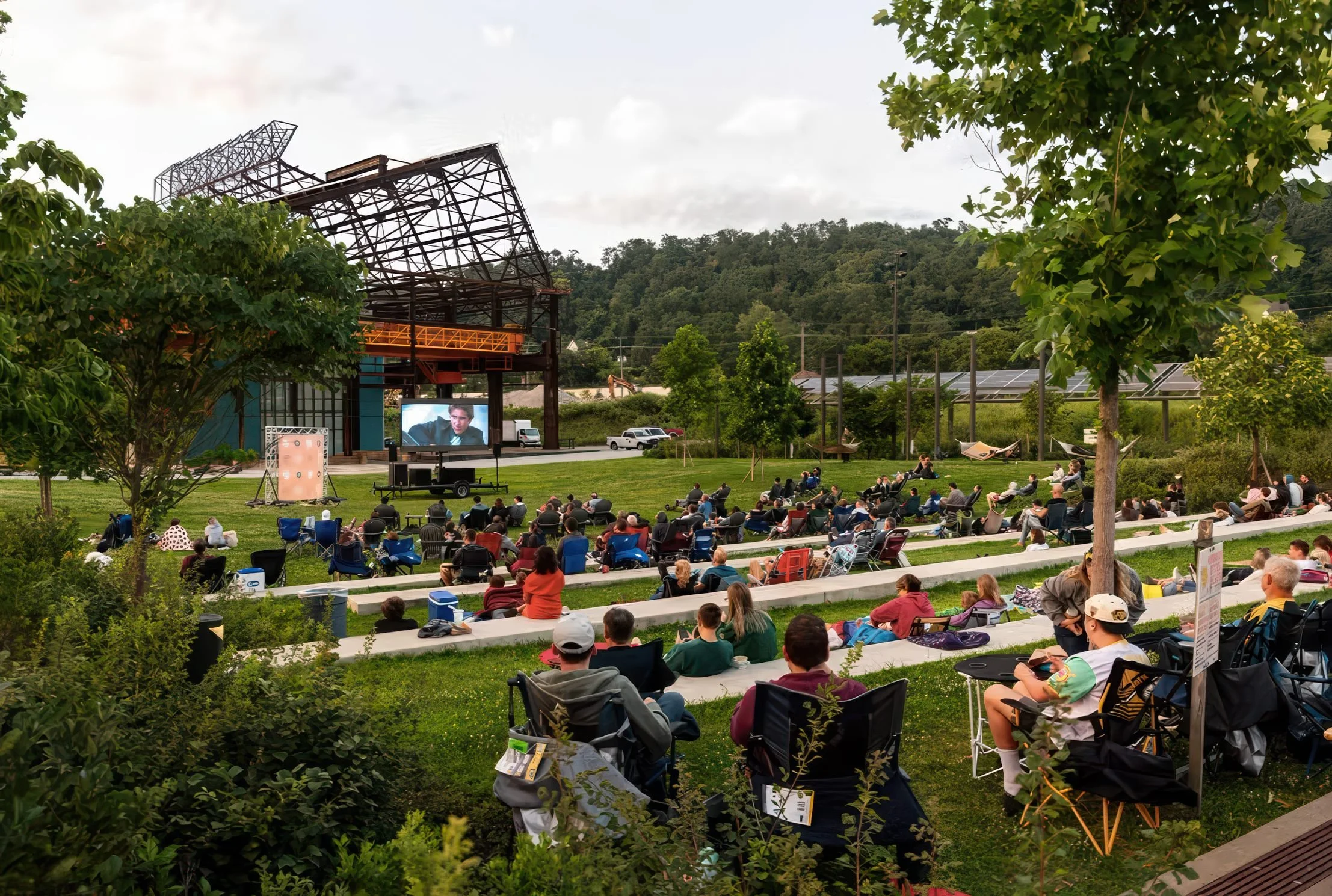 Summer movies at The Plaza (credit Hazelwood Local)