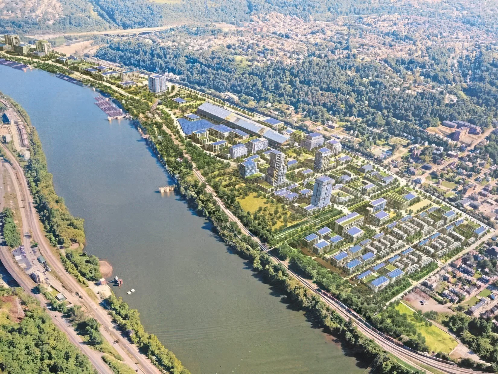 Rendering of future master plan (credit Tishman Speyer)