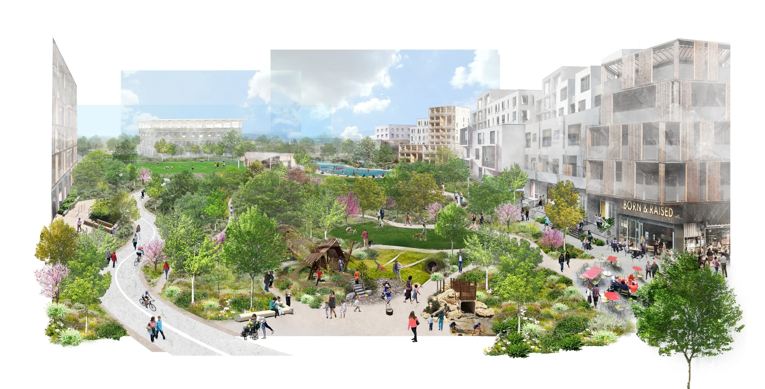 View of 5-acre community park by CMG