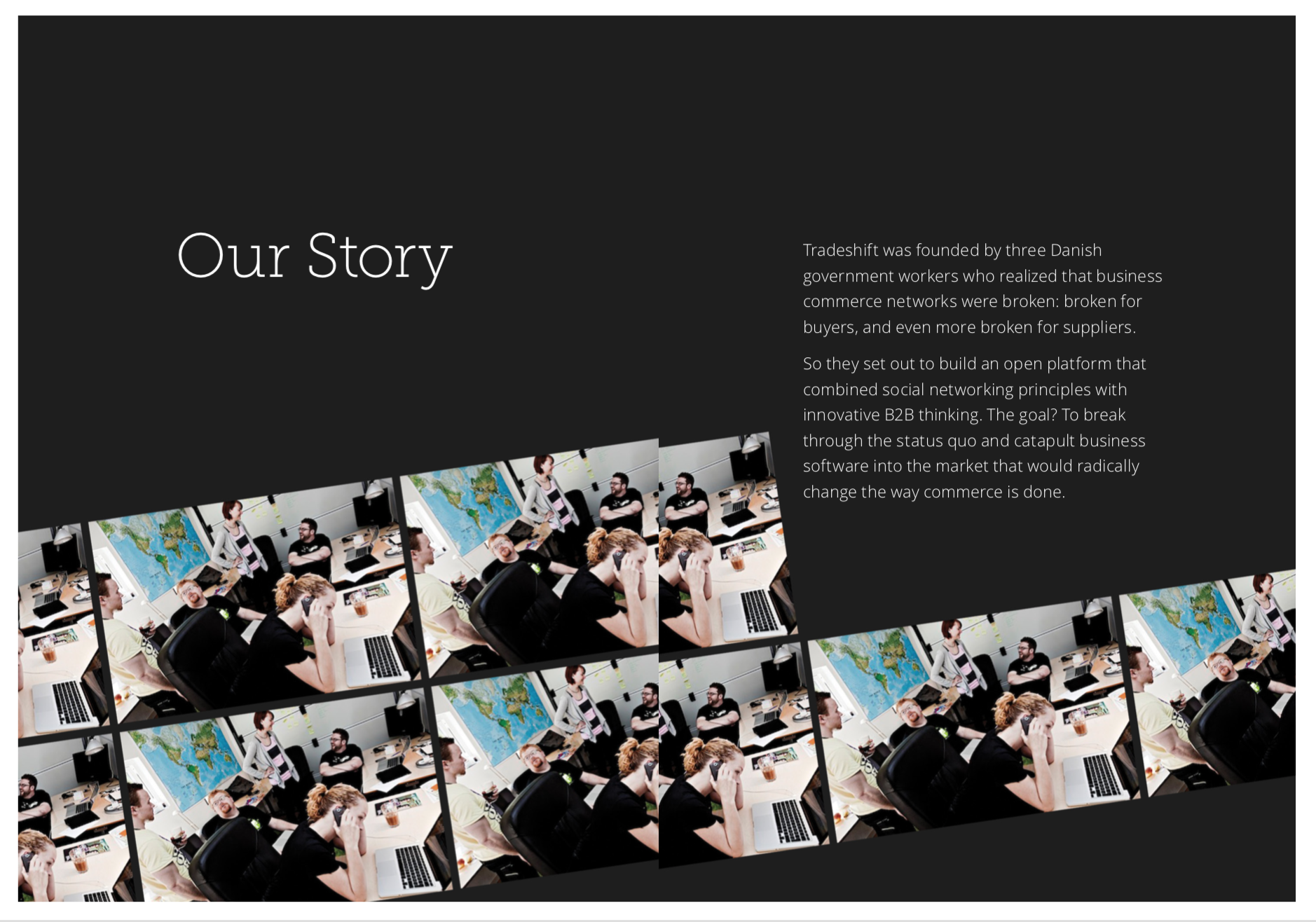 I defined + re-wrote the Tradeshift founders’ story.