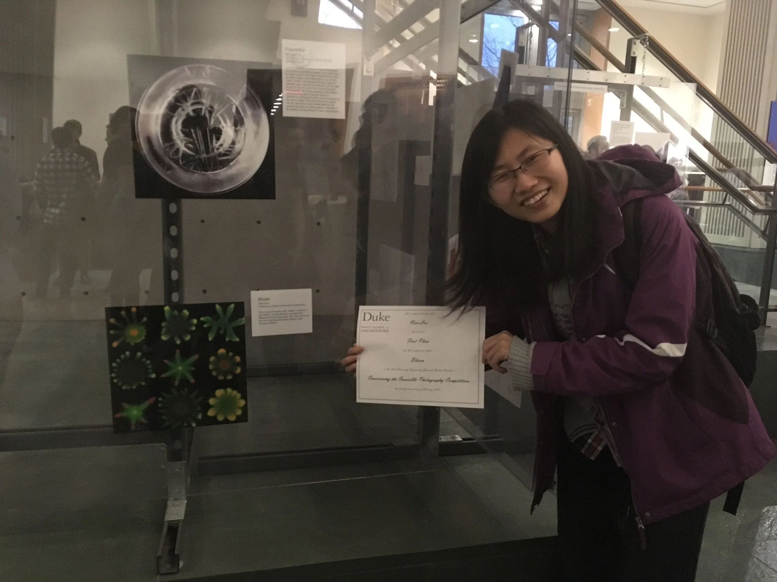 Nan wins an award for her images of patterning bacteria
