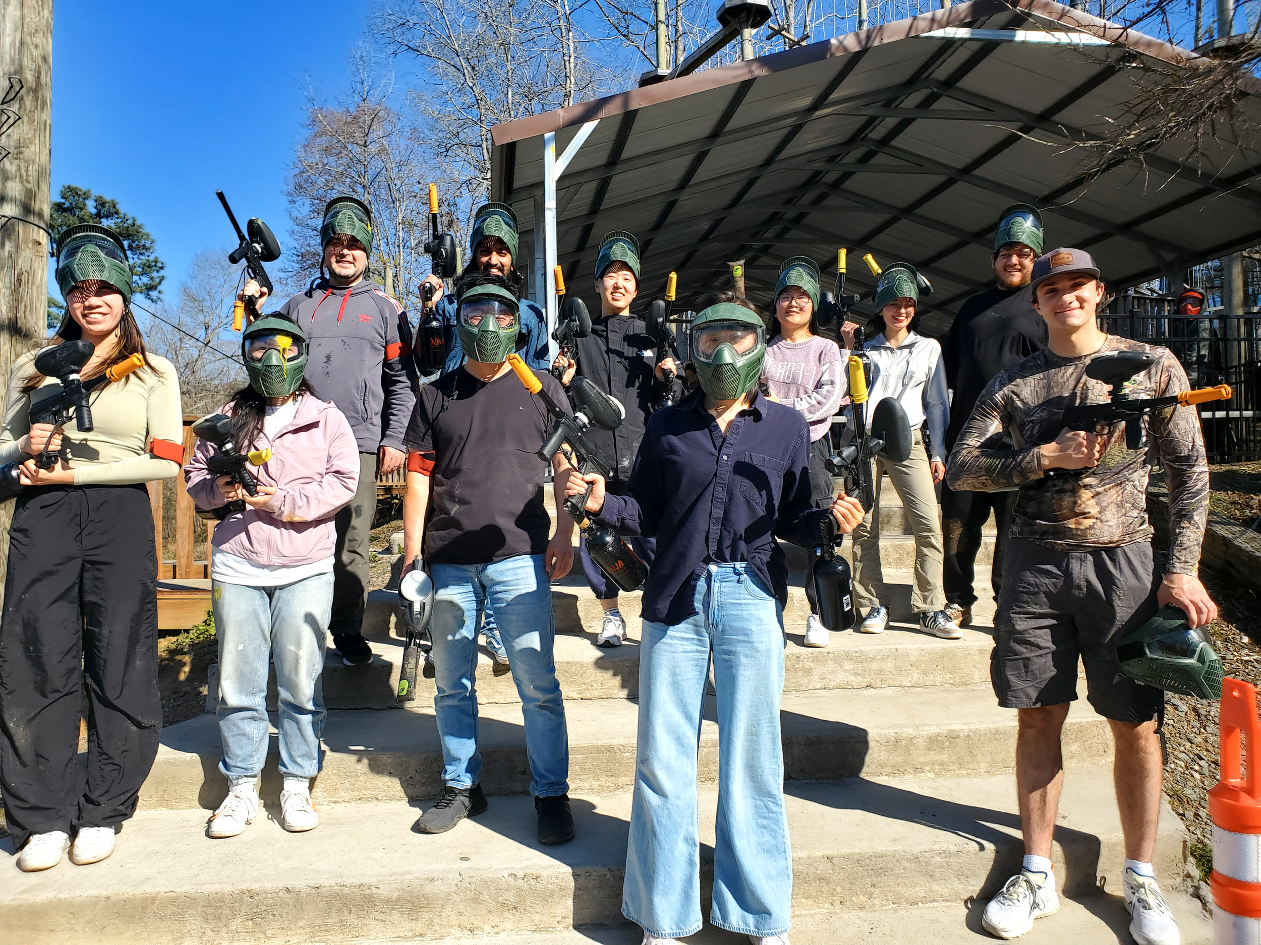 Paintball match at Jia's farewell 