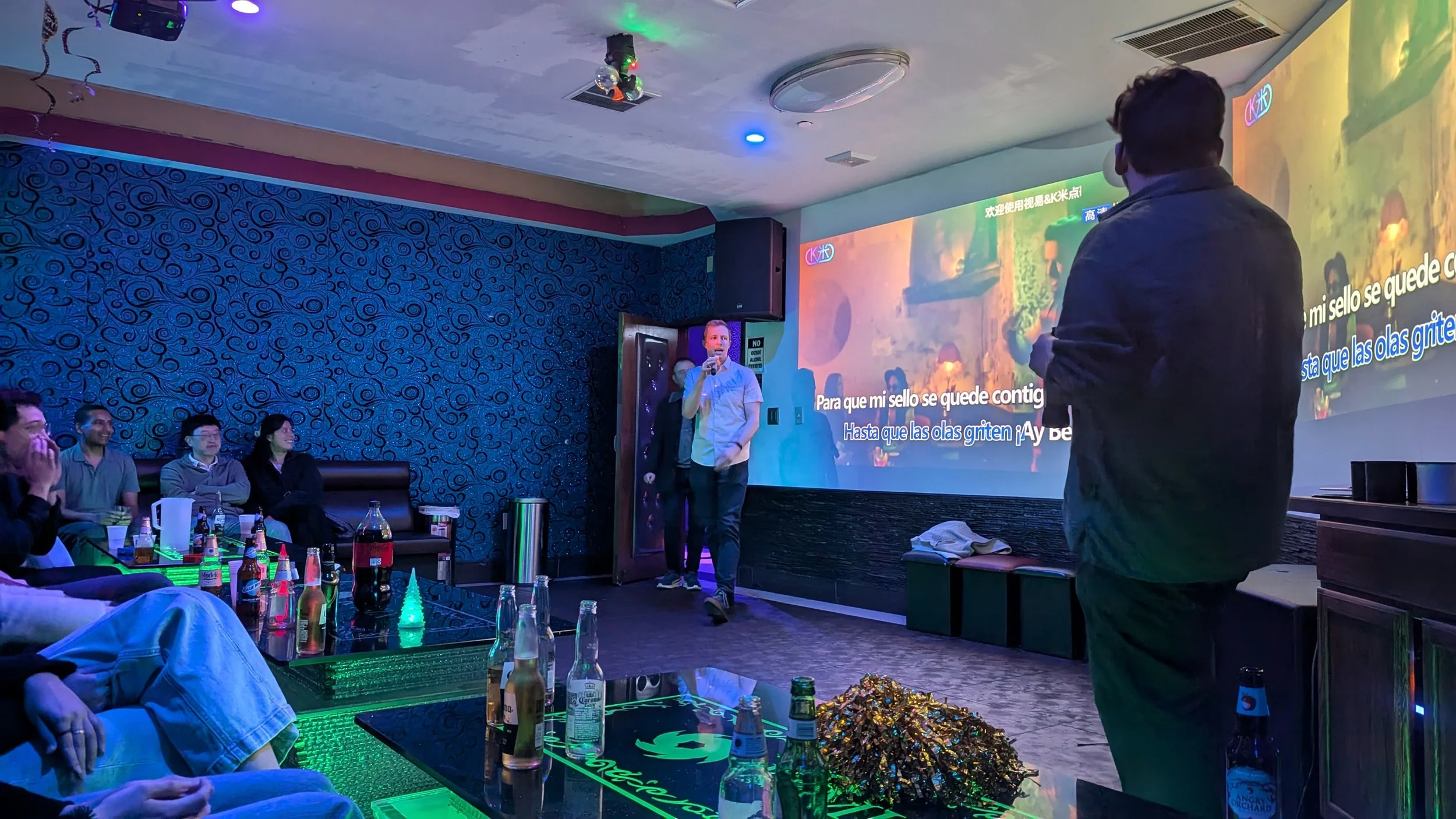 Karaoke at Rohan's farewell party
