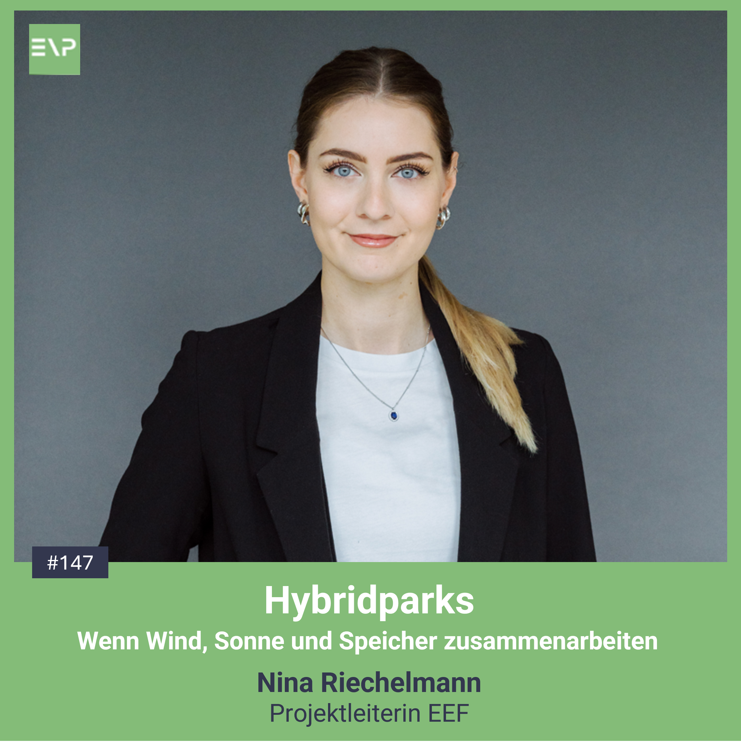 Hybridparks - Wenn Wind, Sonne und Speicher zusammenarbeiten (Nina Riechelmann, Projektleiterin EEF) #147