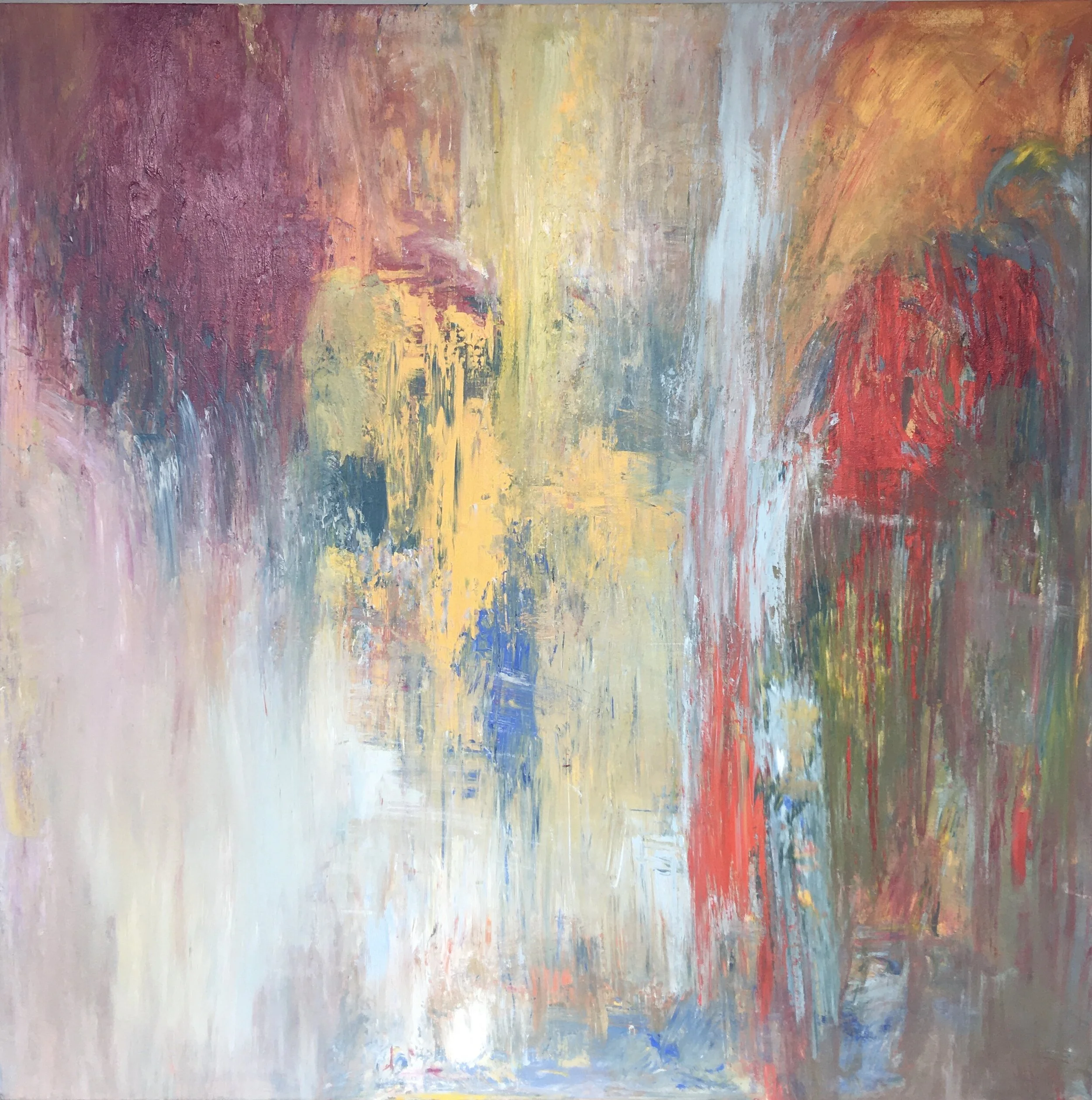 "dusk" acrylic on canvas 36x36 inches