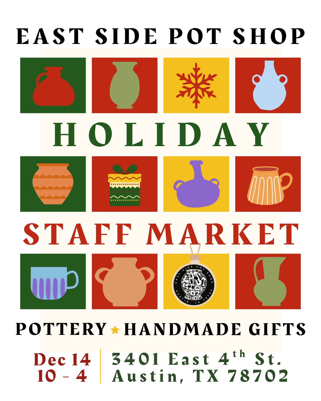 Pop Up Sale at East Side Pot Shop