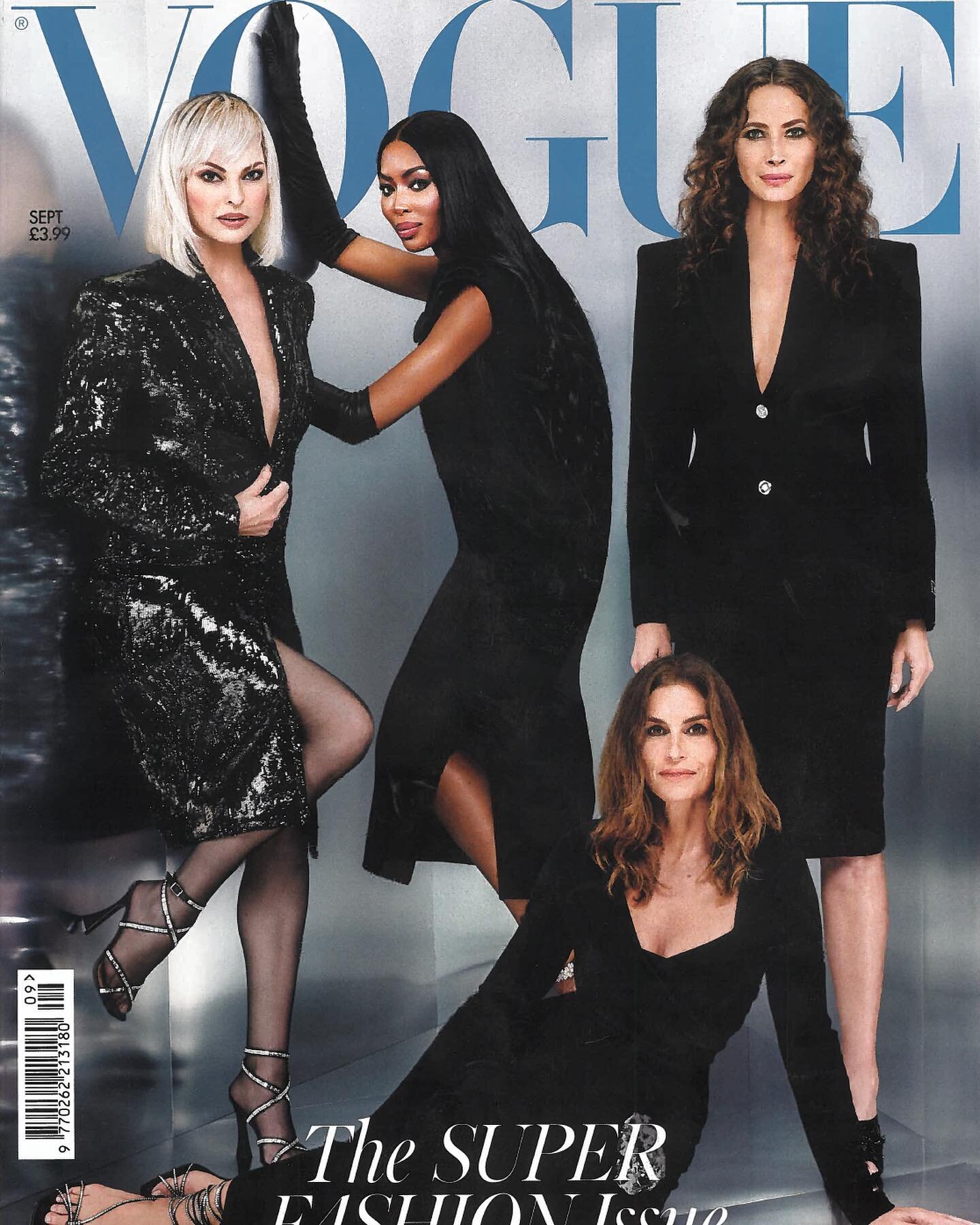 Being featured in this issue of British Vogue, where the original supermodels grace the cover, is such an honor and a beautiful 'clin d'oeil&rsquo; to my mid-thirties. 

In a world that often celebrates youth, this feature is a nod to the beauty and 