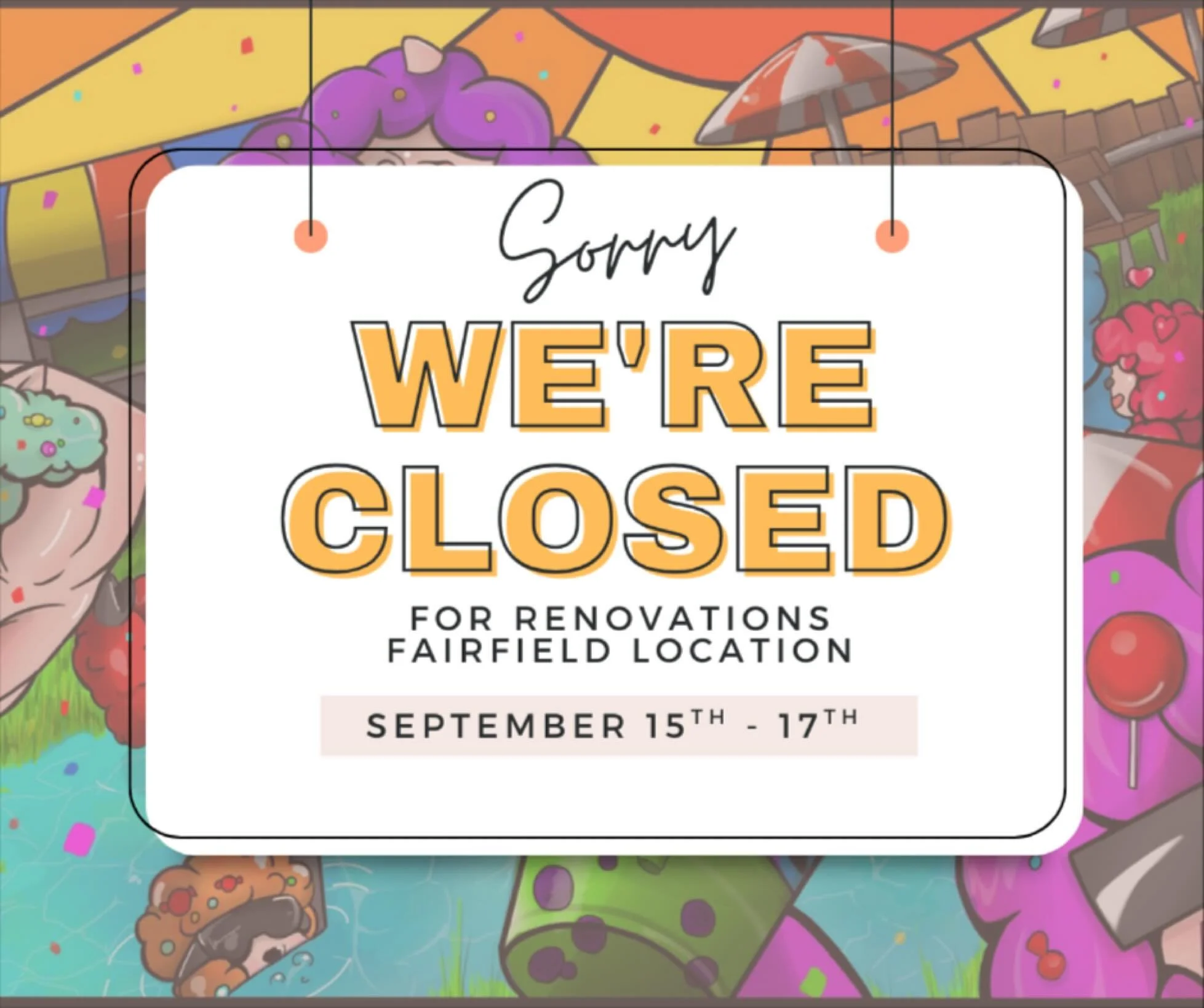 Hey Alpacas!
Fairfield location will be closed Monday - Wednesday this week for renovations.
Sorry for any inconvenience.