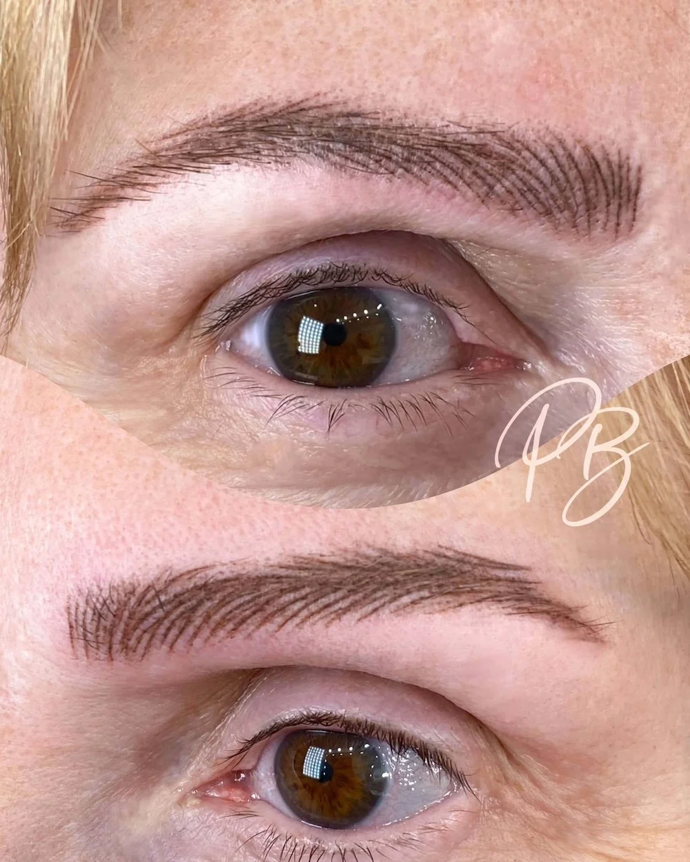 Hair Strokes on Mature Skin