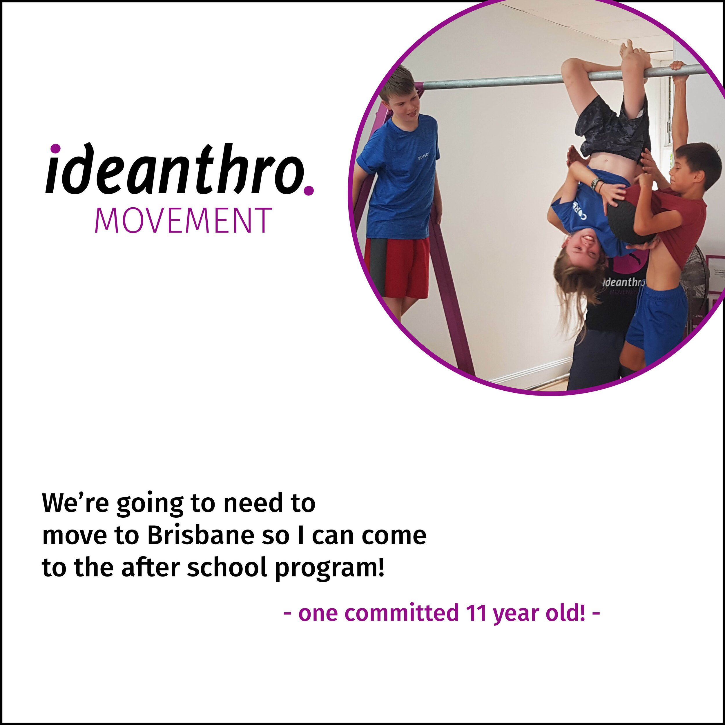 Ideanthro Movement testimonial