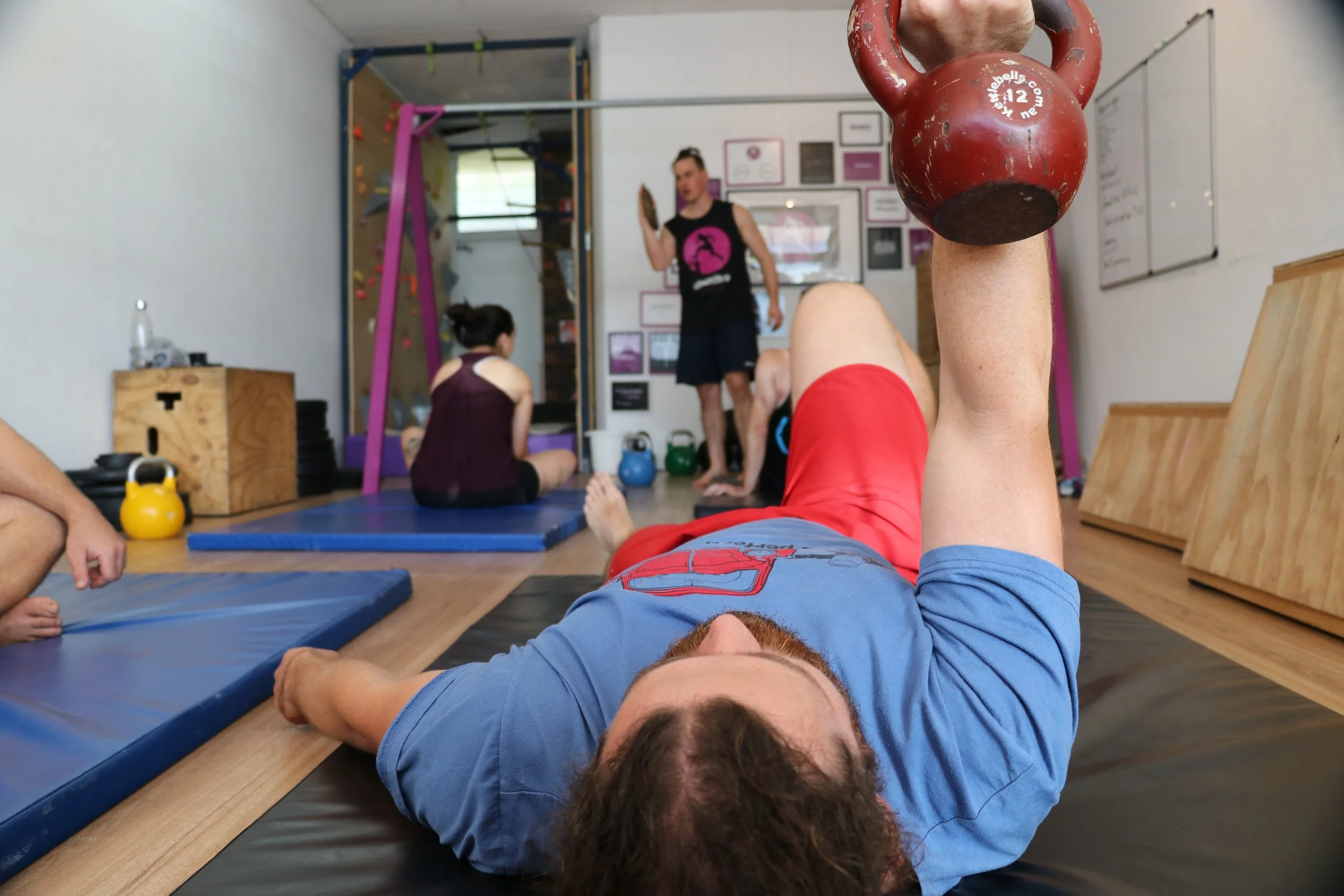 A strength and movement class at Ideanthro Movement