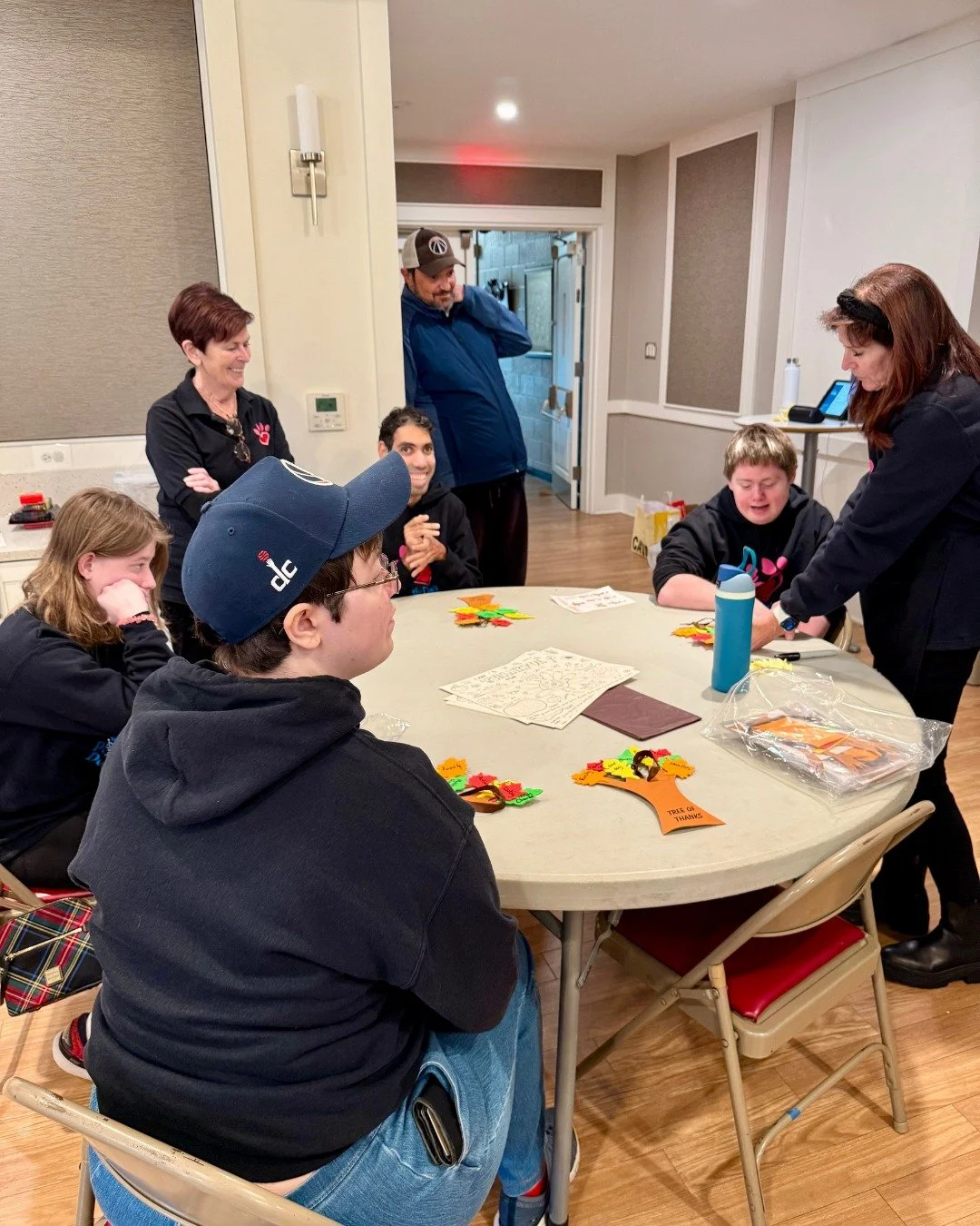 We hosted our annual team Friendsgiving last week, which gave us the opportunity to share a wonderful meal with our employees, volunteers, coaches, and instructors!

The team had a wonderful time making crafts, eating yummy food, and sharing what the