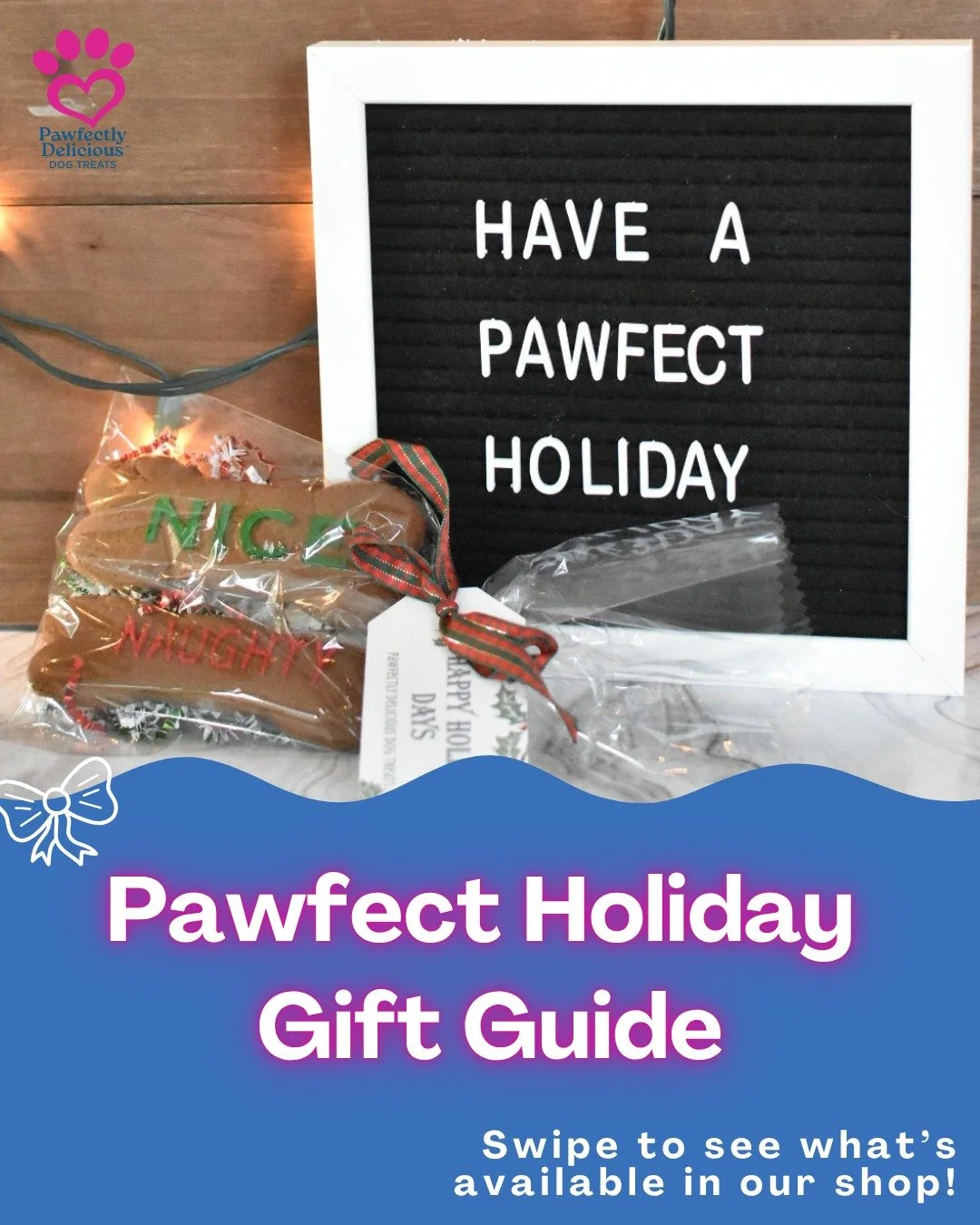 If you're looking for the pawfect gift for your four-legged friend, then you've come to the right place! 🎁🦴

Check out our shop to purchase our signature ginger treats, our ginger dough turned into special holiday treats, or a bandana made by Dash 