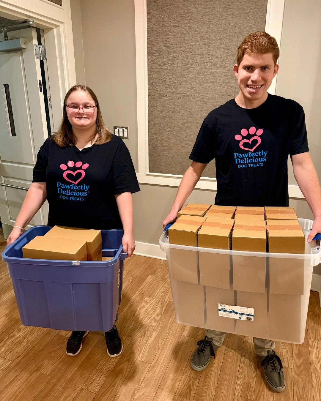 Our team just wants to say a big THANK YOU to all of our amazing Pawfect Provisions subscribers! 🐾

Each month, subscribers receive one 8 oz. and one 4 oz. bag of our all-natural signature ginger treats, handmade with love by our team of adults with