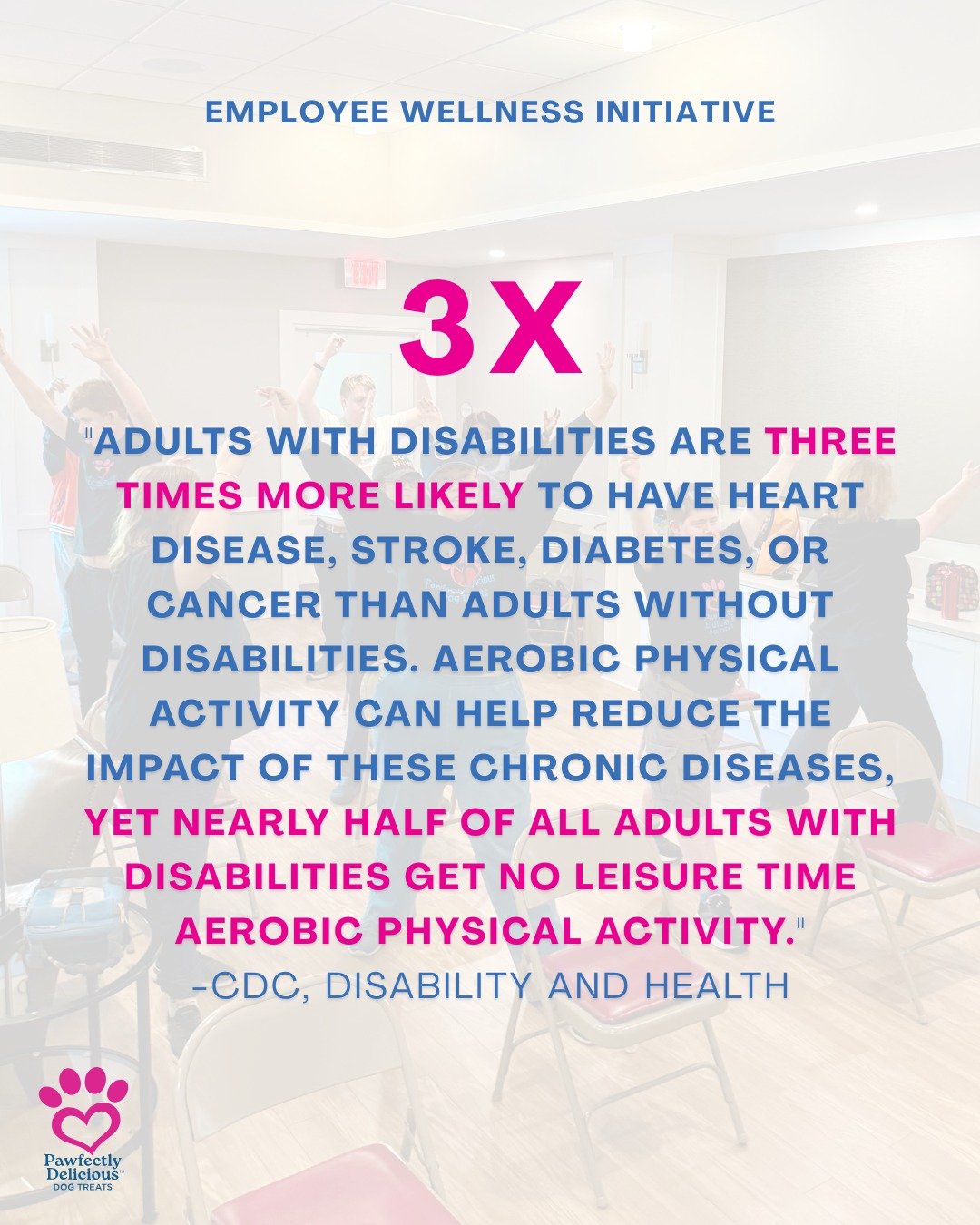 One of the biggest barriers to physical activity for individuals with disabilities is access, from finding inclusive programs to working with instructors who understand how to adapt movement for all bodies.

That&rsquo;s why our Employee Wellness Ini