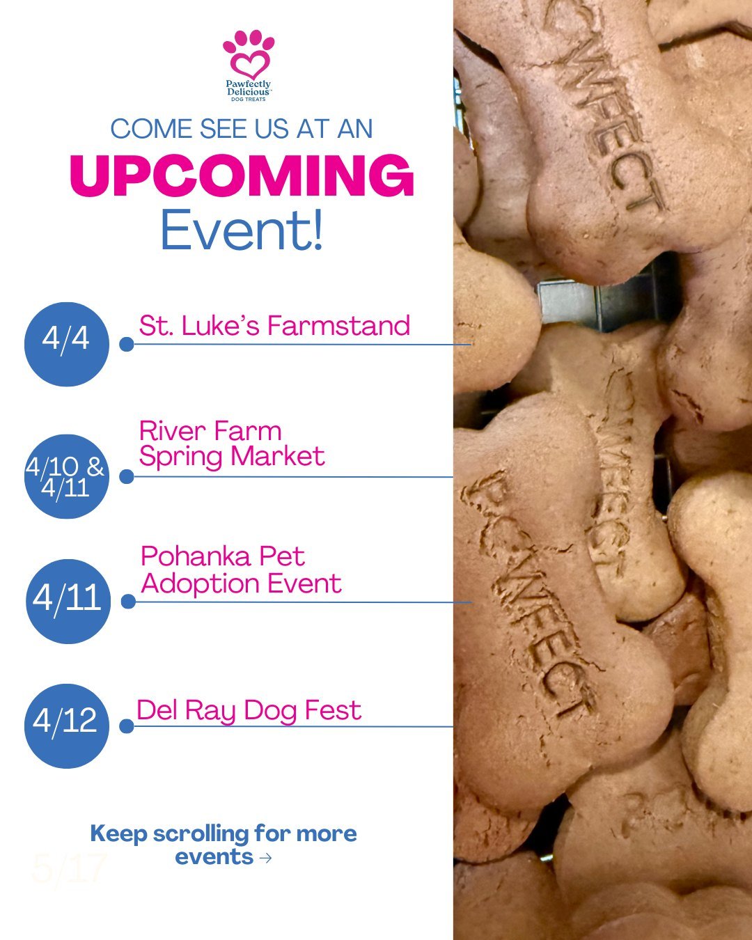 Spring means lots of events all over the DMV, and lots of opportunities for you to find our team out in the community! 🌷

🩷April 4: St. Luke's Farmstand
@stlukesepiscopeeps
St. Luke's Episcopal Church
8009 Fort Hunt Road, Alexandria, VA
8 AM - 1 PM