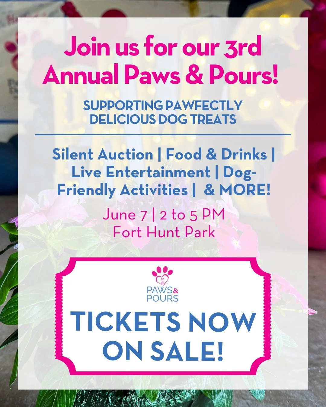 This is it, the moment you've all been waiting for...Paws &amp; Pours tickets are now on sale! 🐾🍷

Join us for this event, bringing together dog lovers, supporters, and our incredible employees for an afternoon of celebration and community.

Being 