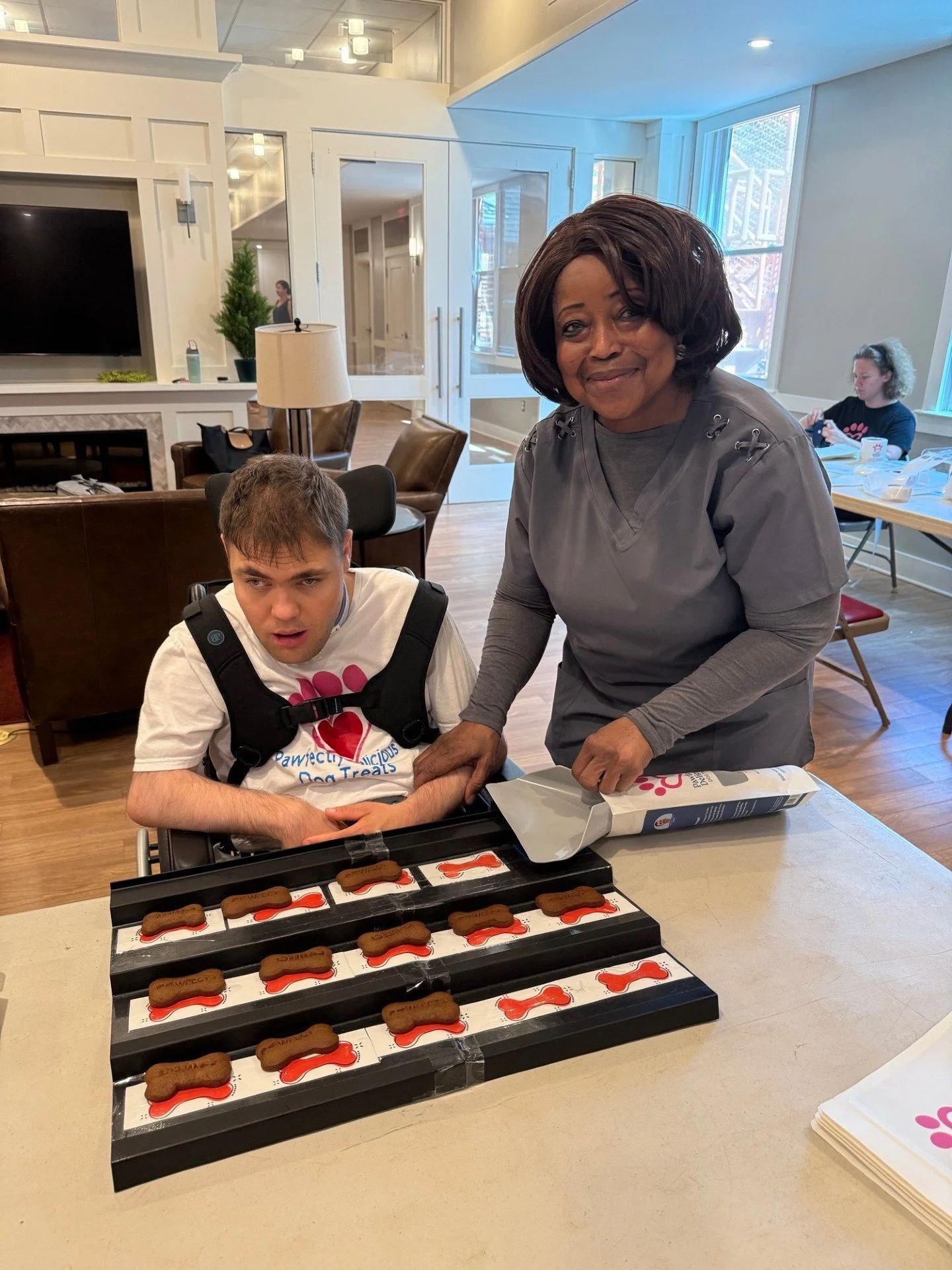 We couldn't let Nurse Appreciation Day pass without the biggest shoutout to Ben's nurse and an amazing member of our team, Josephine! 🩷

She does so much for Ben and the other members of this team. Not only does she help Ben come to work and support