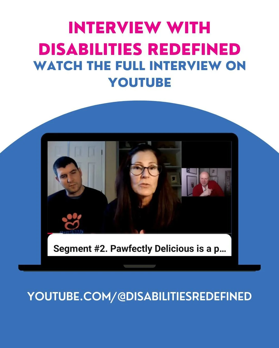 Anne and Bryan had the opportunity to share the Pawfectly Delicious mission with Dr. Truett L Vaigneur Jr, of @disabilitiesredefined, and multiple episodes are available for you to watch on YouTube!

Thank you, Disabilities Redefined, for giving us t