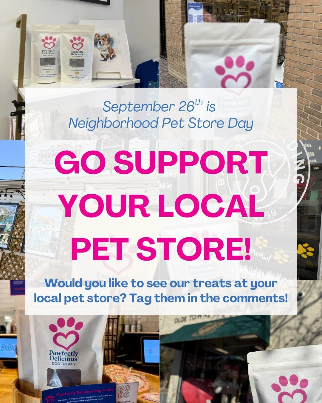 Next Saturday, September 26th is Neighborhood Pet Store Day! Be sure to visit your neighborhood pet store and support small businesses!

We're thankful to have so many incredible retail partners in the DMV area and nationwide.

Would you like to see 