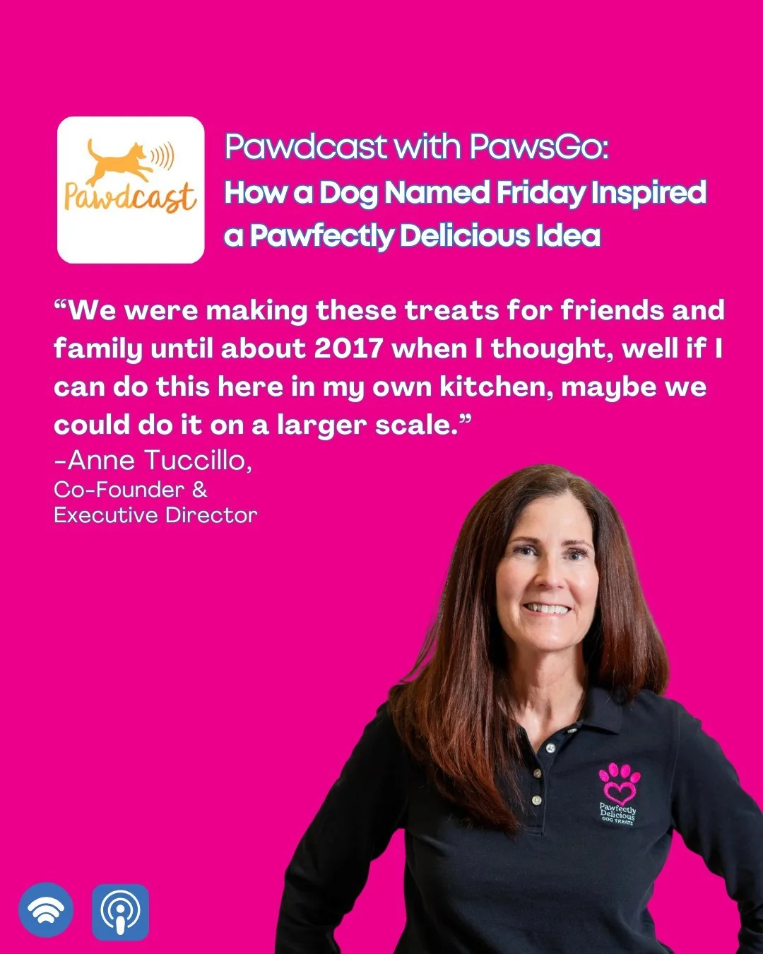 When you listen to our recently re-released Pawdcast interview with PawsGo, we want you to think about how far we've come as a small business.

This podcast featured Anne way back when PDDT had 4 or 5 regular employees who worked on a volunteer basis