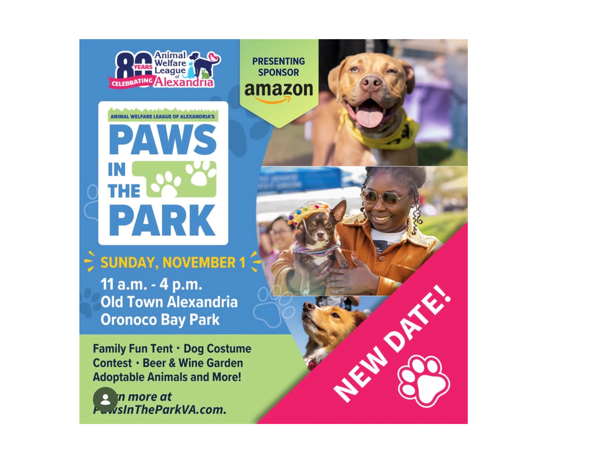 NEW DATE! Paws in the Park