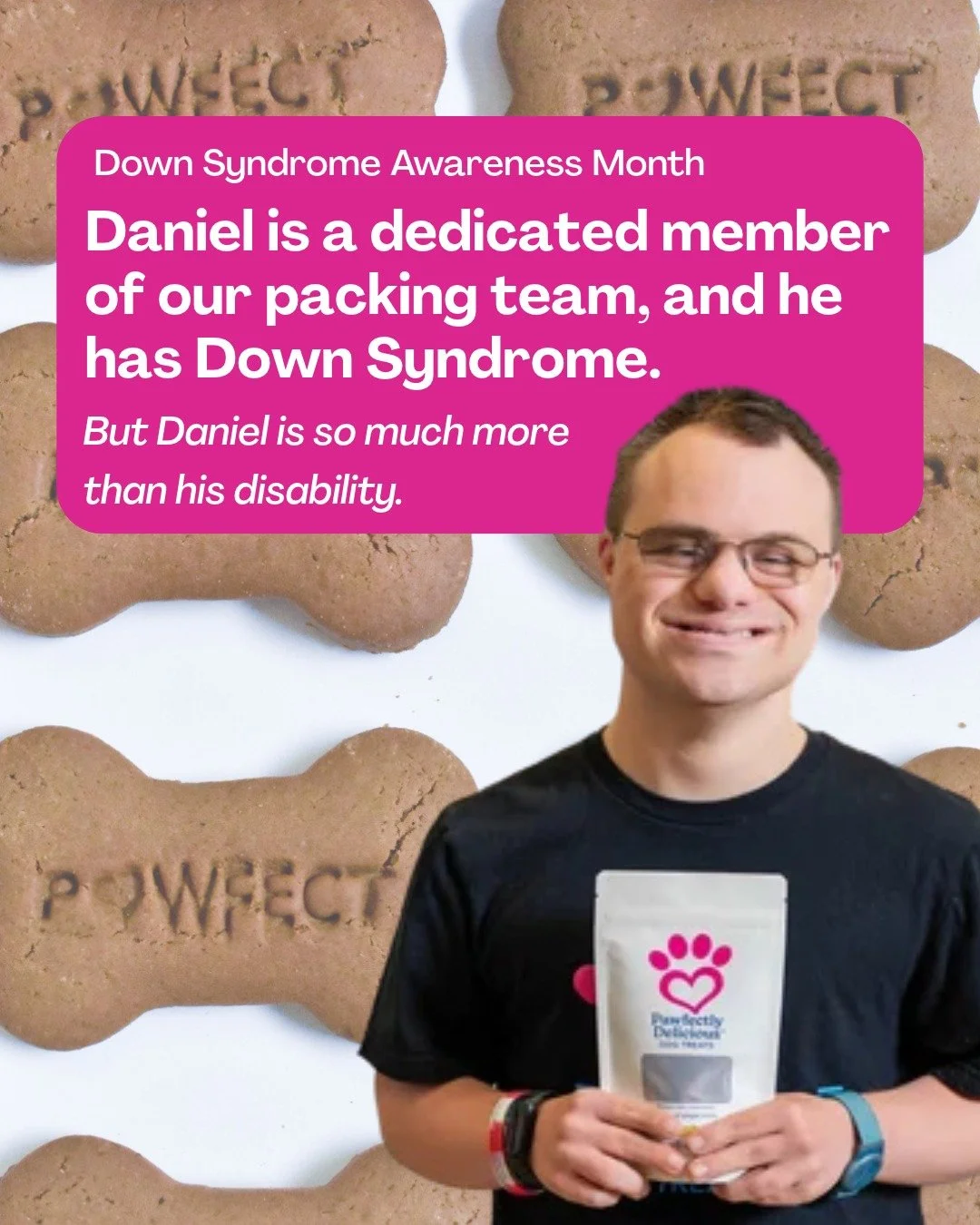 October is Down Syndrome Awareness Month 💙💛

Daniel is an incredible, dedicated member of our team, and he has Down Syndrome. 

But there is so much more to Daniel than his disability. 

We asked Daniel what some of his favorite things were and wou