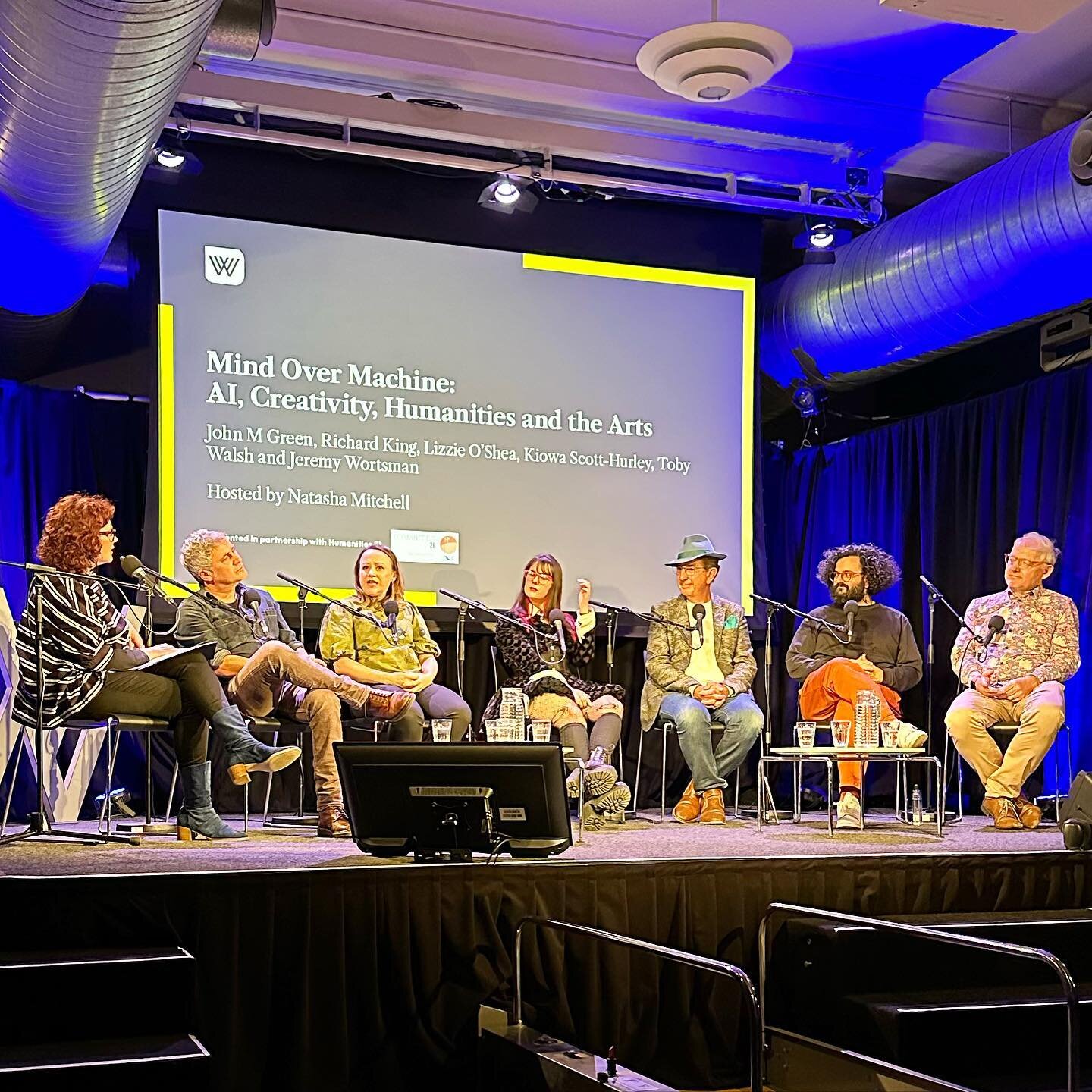 The full podcast of our &lsquo;Mind Over Machine: AI, Creativity, Humanities and the Arts&rsquo; event presented in partnership with @wheelercentre and ABC Radio National&rsquo;s Big Ideas programme is now available on the ABC Listen app. Link in bio