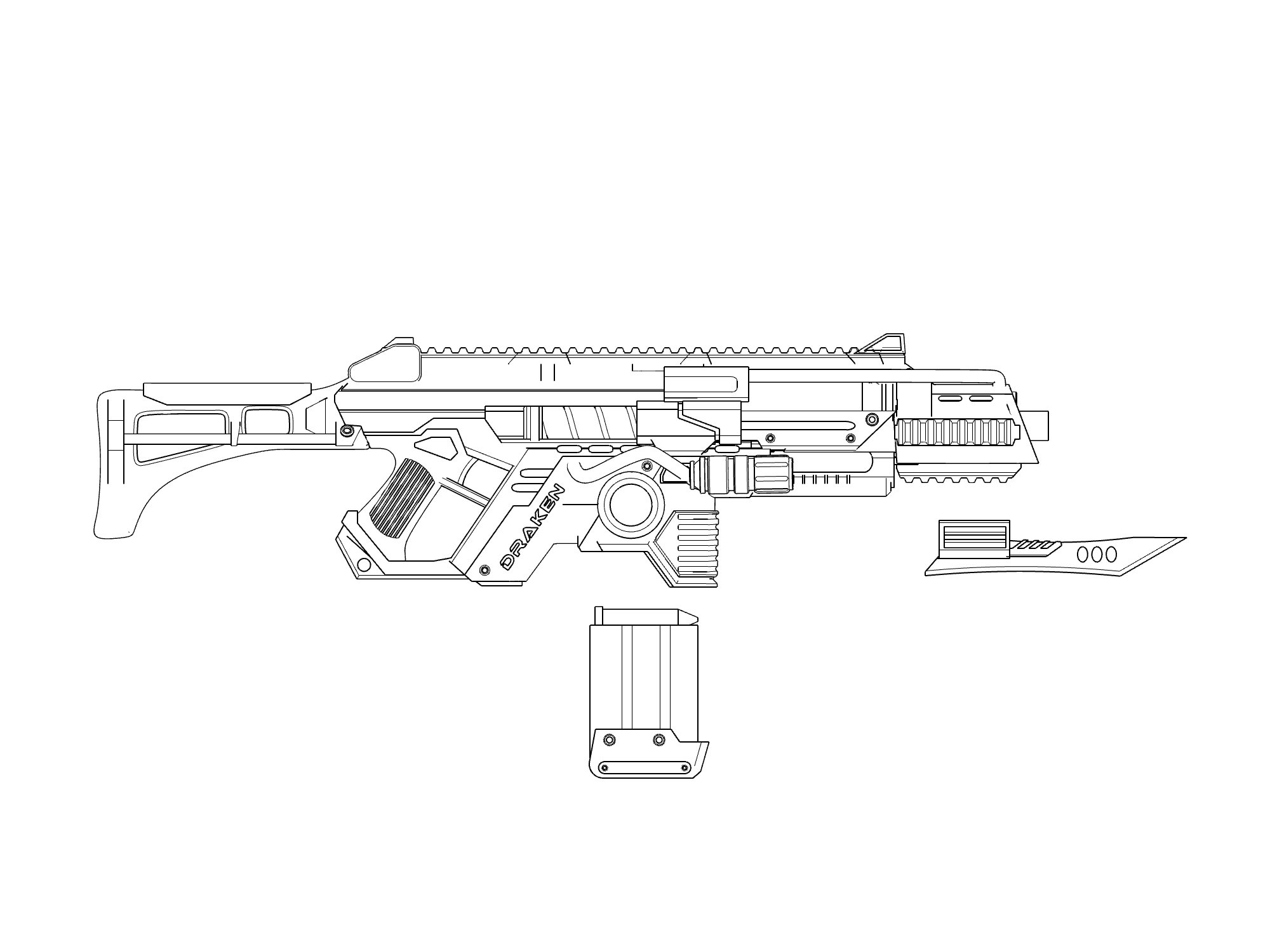 Draken ML66 Nebulizer STL File