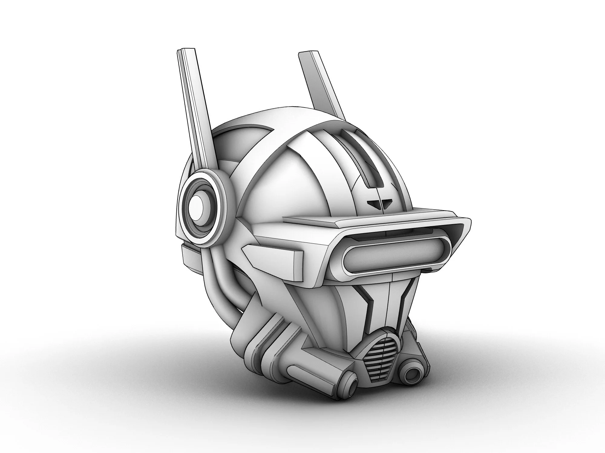 Almorian Forerunner Helm STL