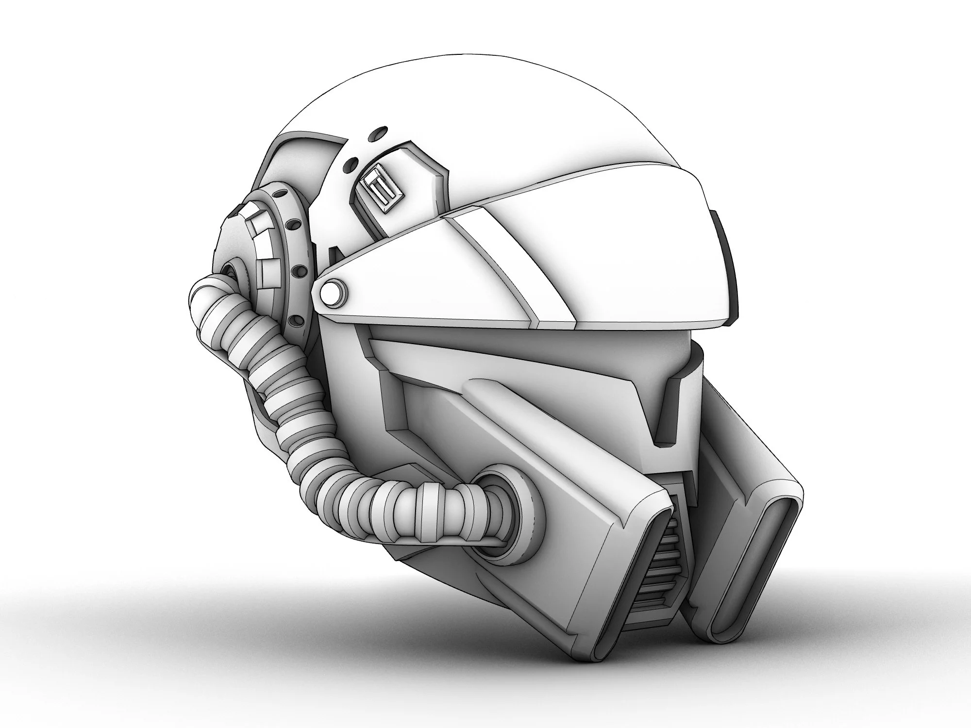 Kraeth Pilot Helm STL