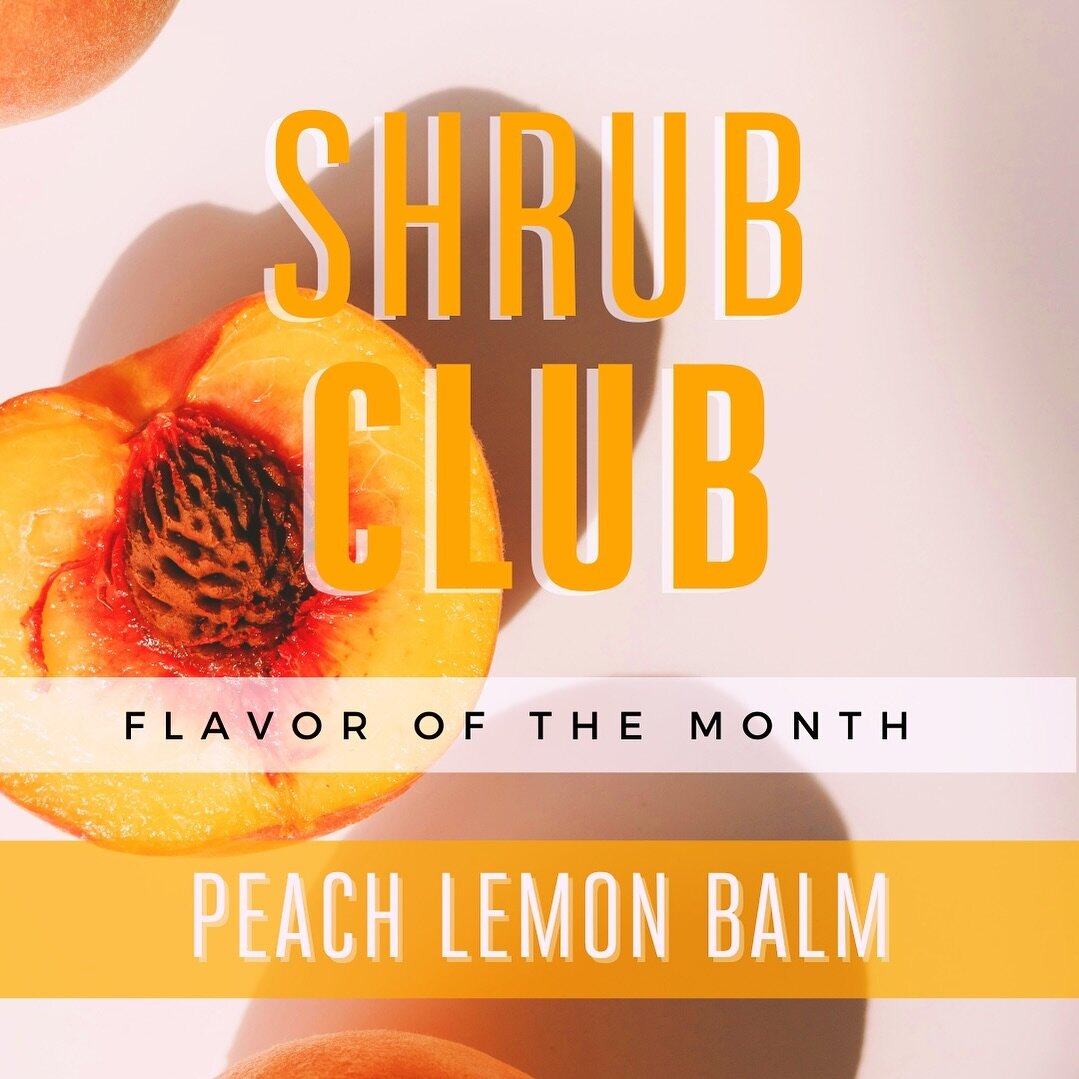 Hello April! 🌱
&bull;
While we wait on this coming growing season&rsquo;s fruit we are delighting in spring botanicals! Lots of Sauvie Lemon Balm, so we paired it with the last of our preserved 2023 late summer peaches to give you this juicy PEACH L
