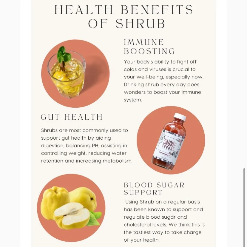 In case you forgot! 🍎

Our Shrubs aren&rsquo;t just tasty, they&rsquo;re oh so good for you too! 

From gut health to immune support and balanced blood sugar, this is your daily happy hour sip that you&rsquo;ll actually benefit from! 

What sets our
