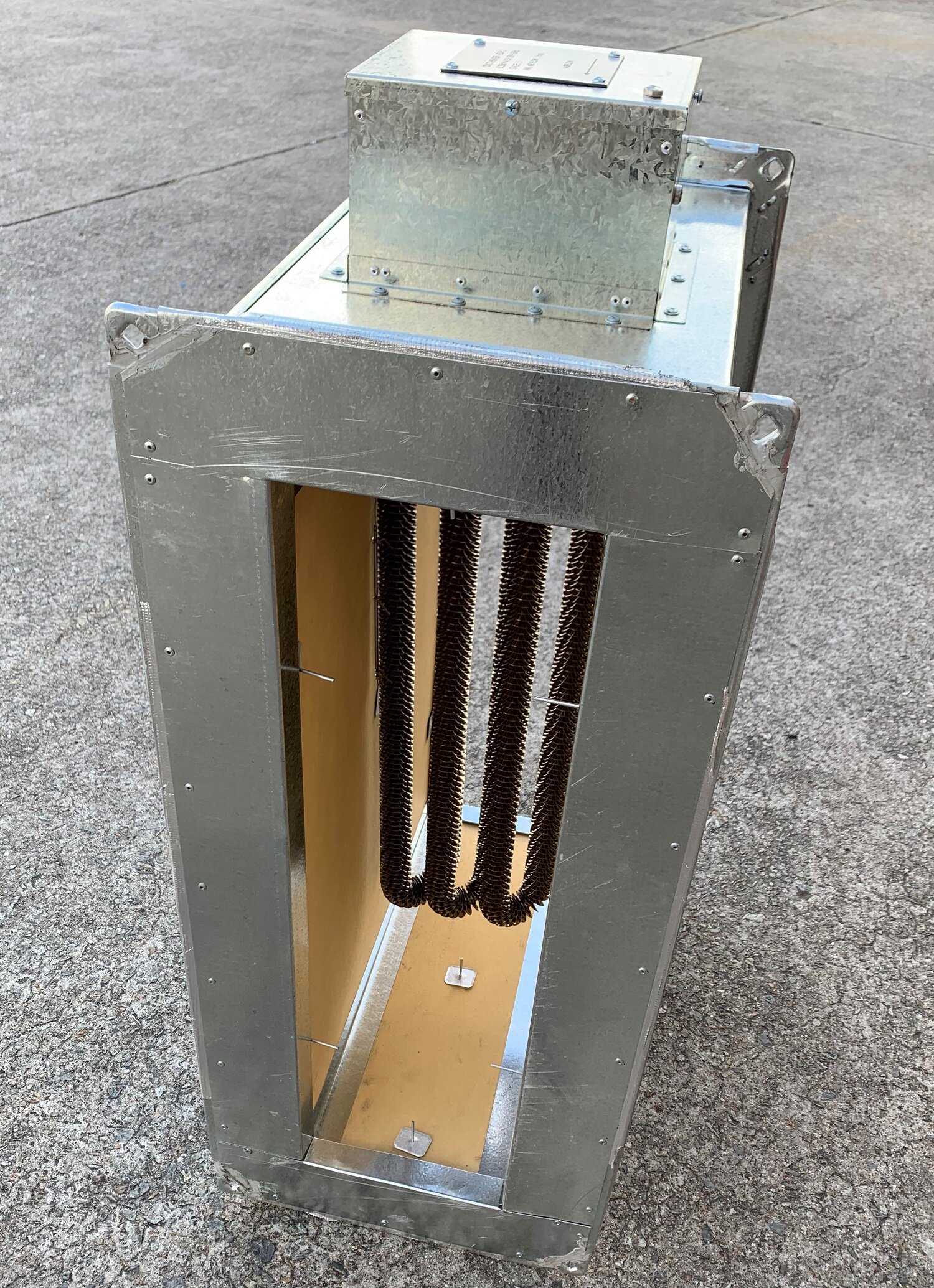 Electric Duct Heater in duct section.jpg