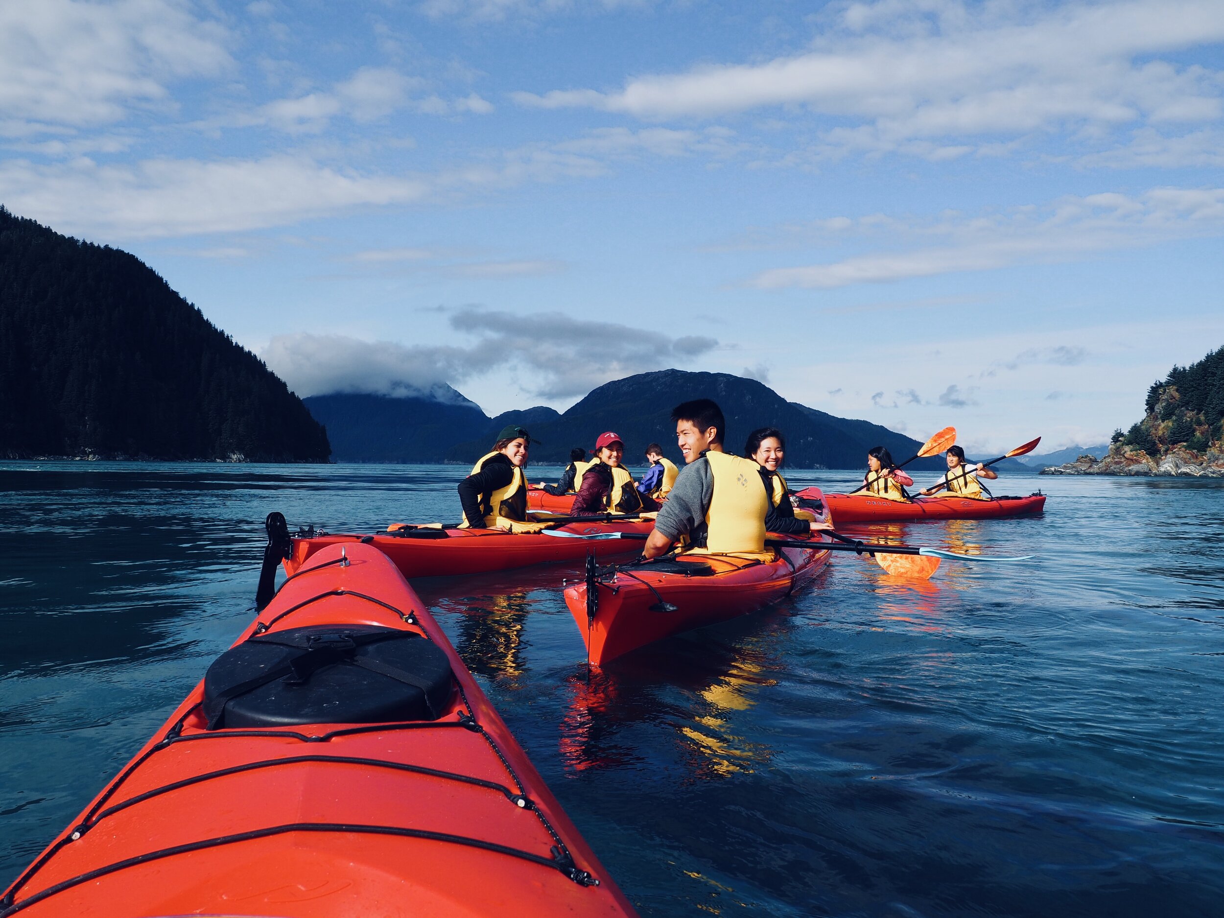 Kayaking the Inian Islands in southeast Alaska.