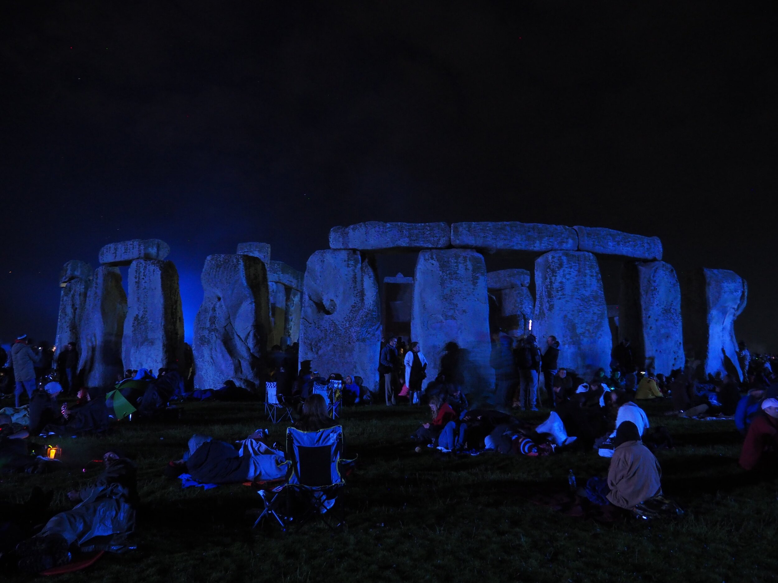 Celebrating the summer solstice at Stonehenge.
