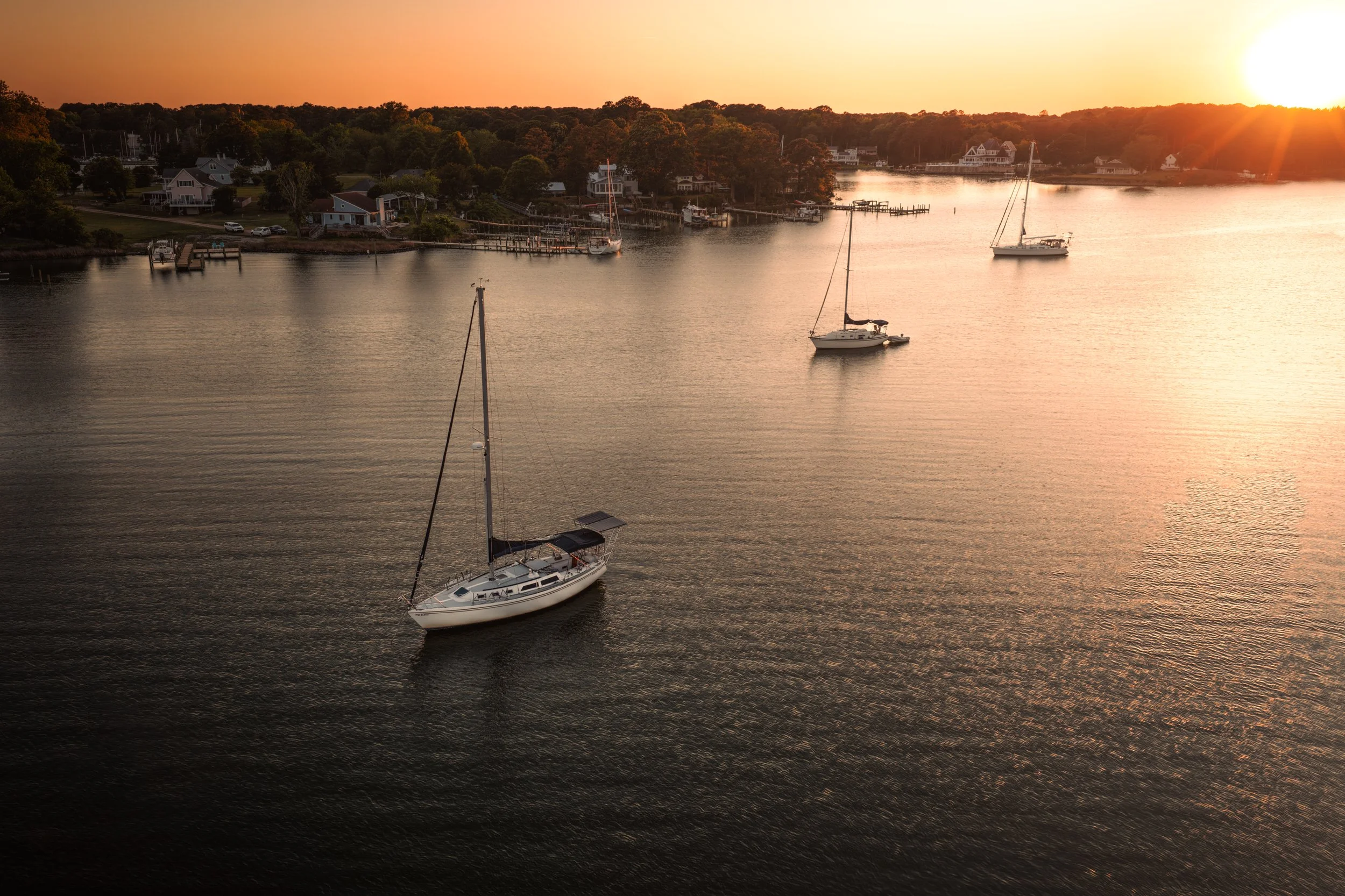 Yacht Club in Deltaville, Virginia 