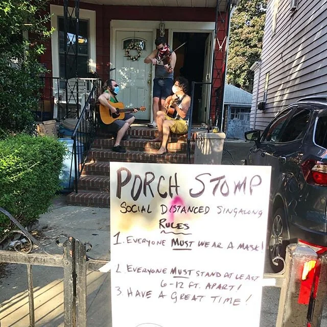 @porchstomp socially distant concerts #makemusicny #makemusicday