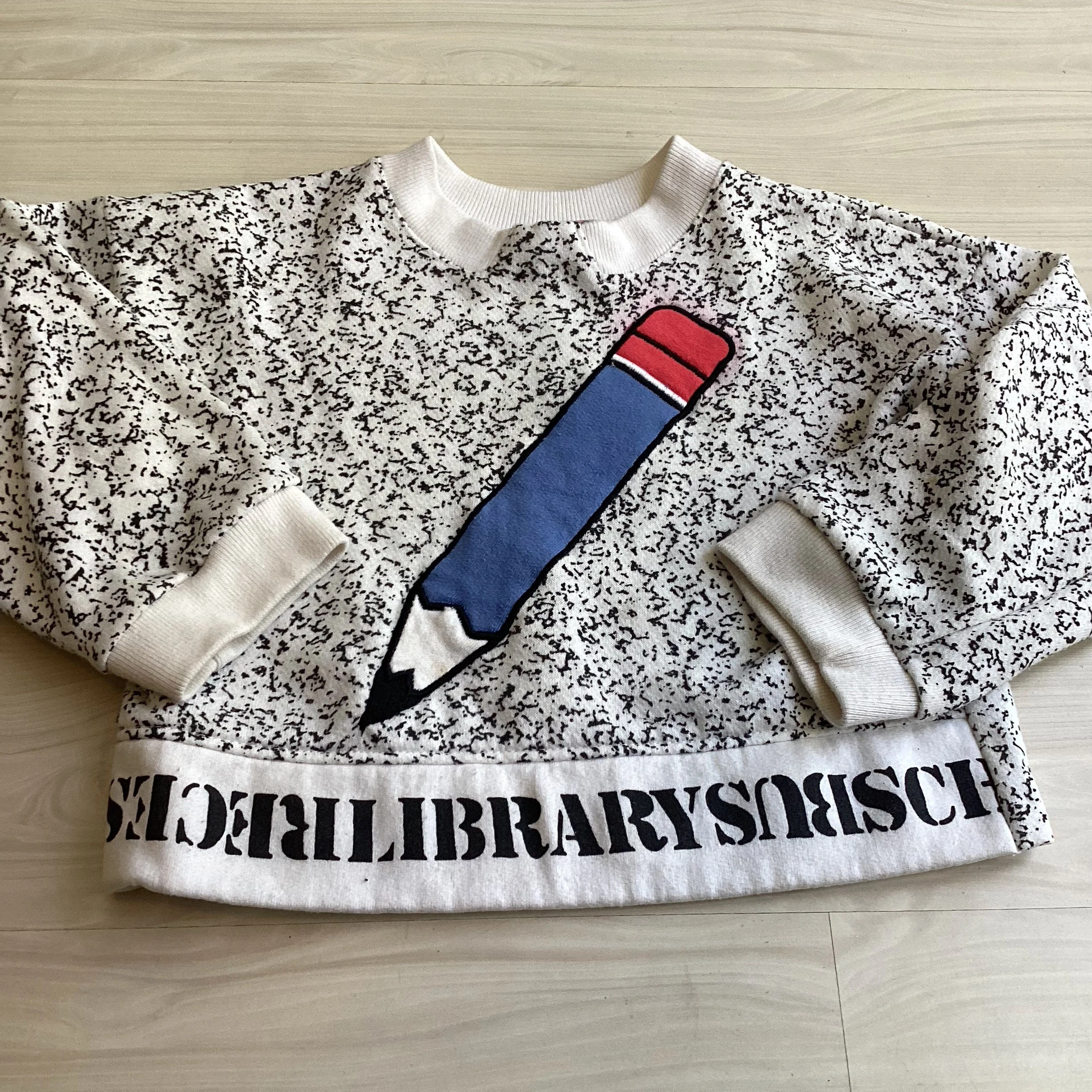Vintage Bibo Pencil Sweatshirt - Sz 3/4