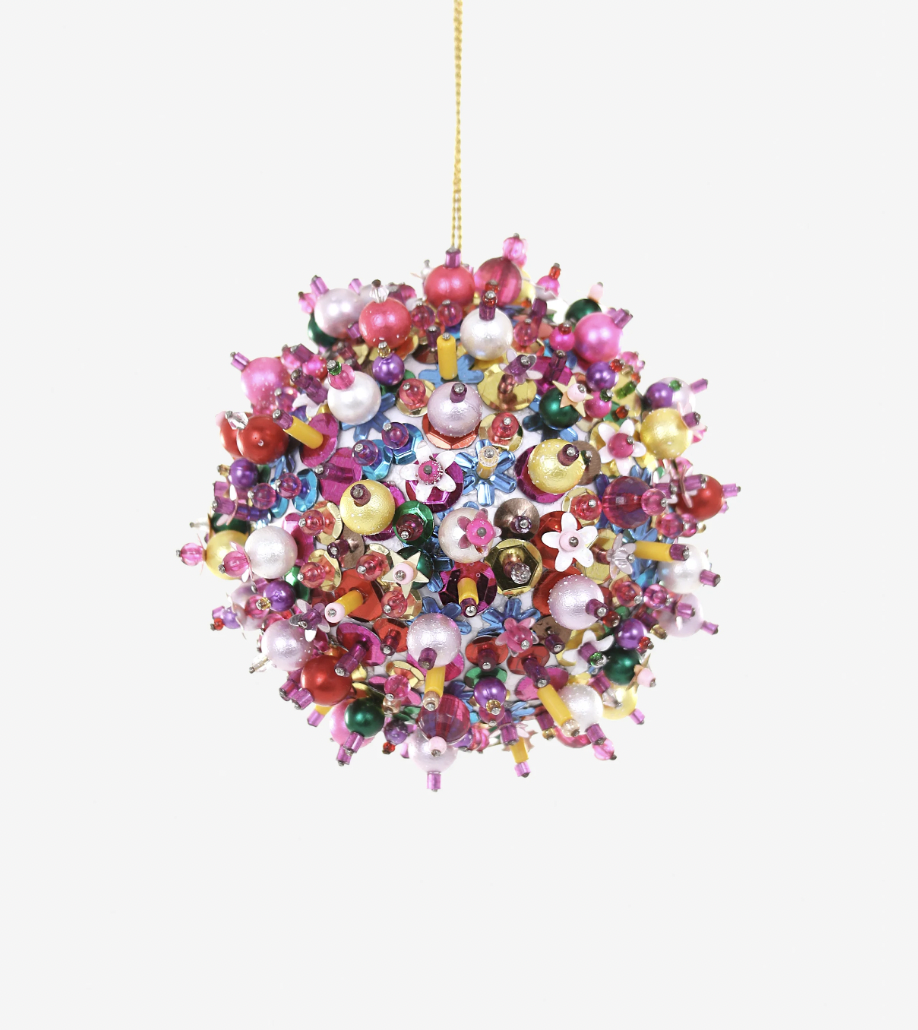 Magpie Sequin Bauble Ornament