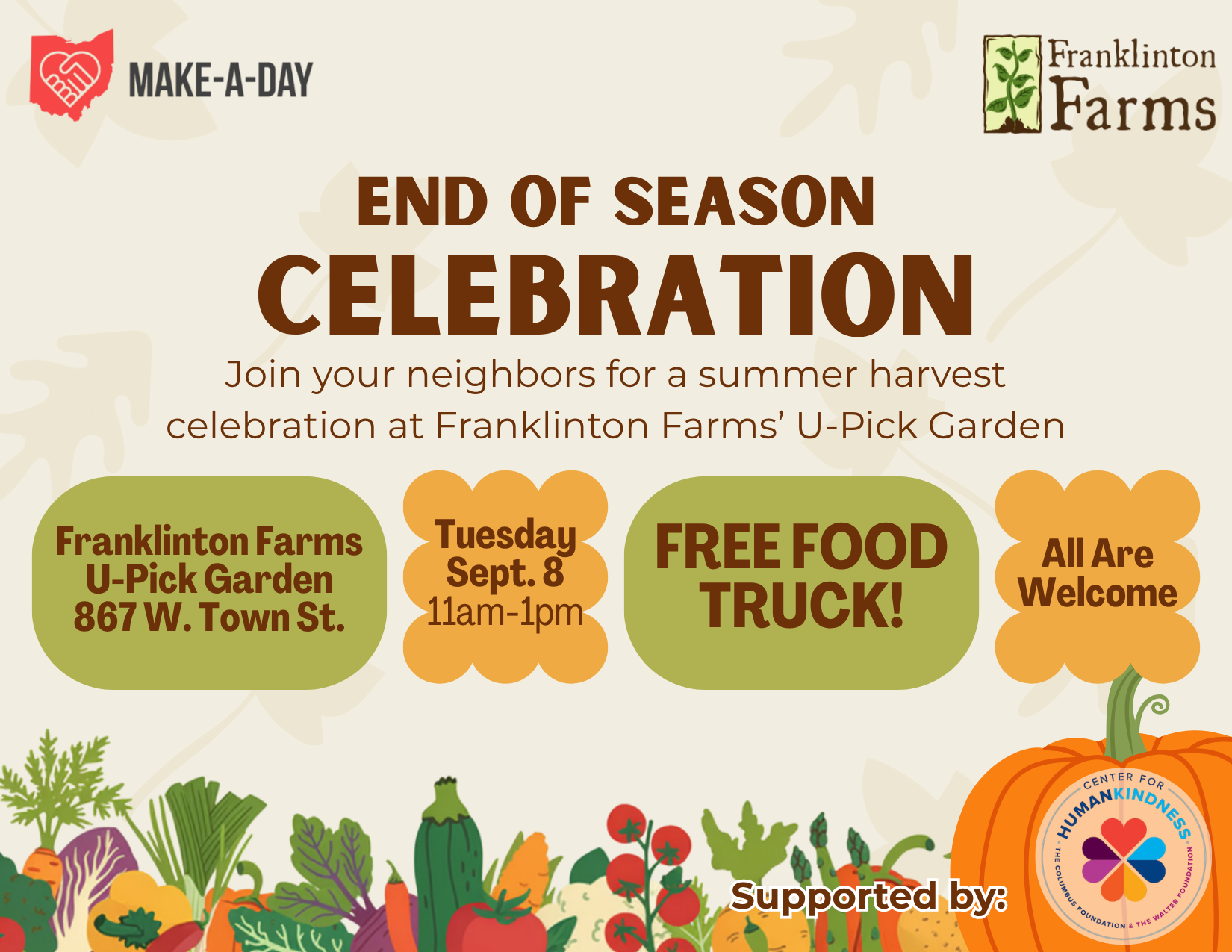 End of Season Celebration at Franklinton Farm