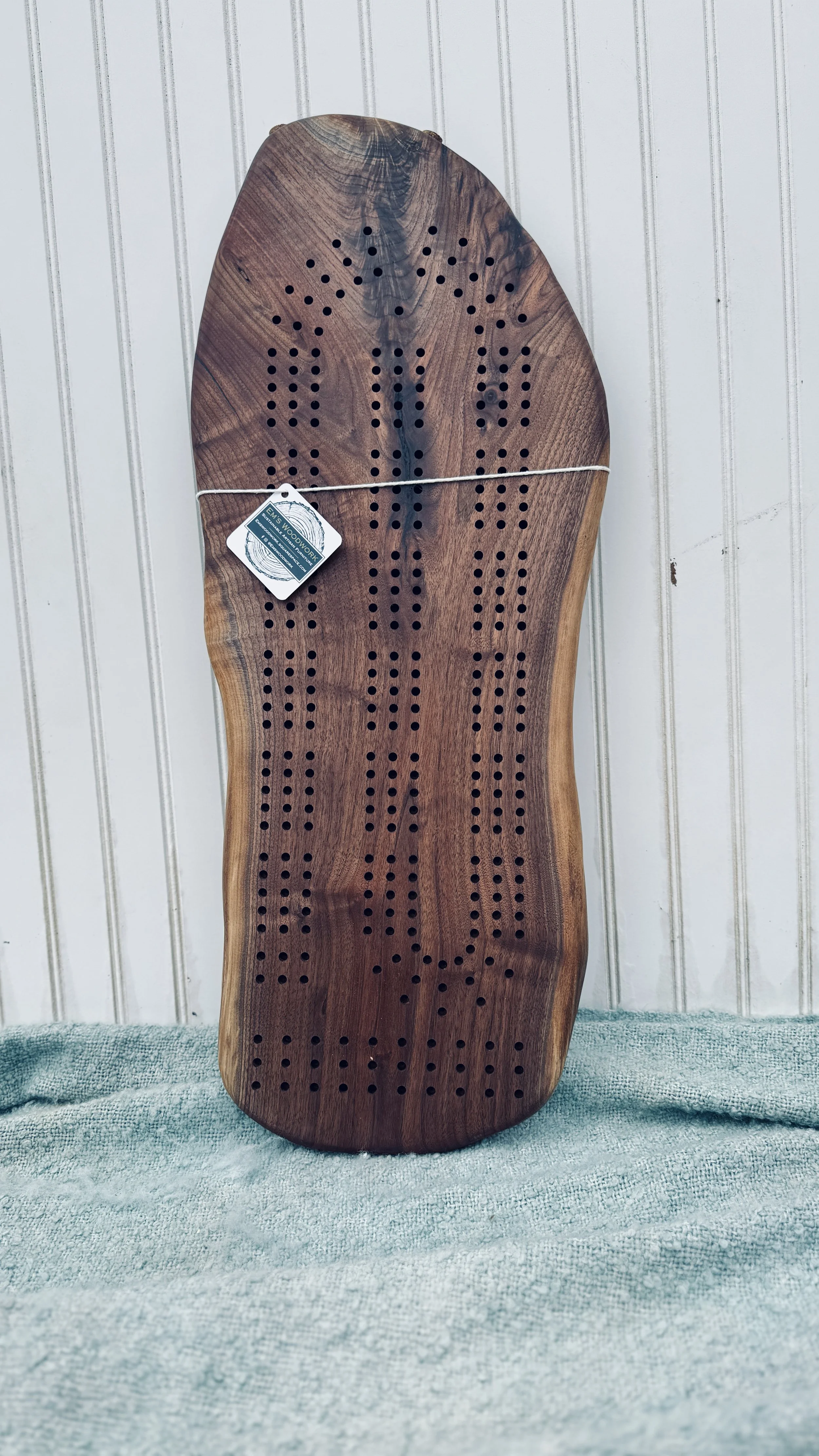 Walnut Cribbage Board- XL